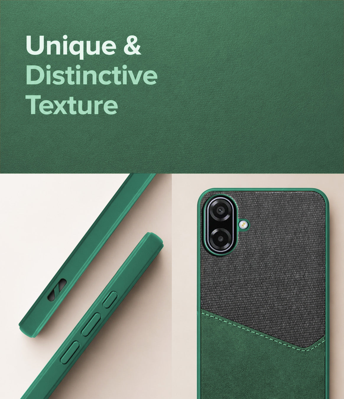 For Samsung Galaxy A07 5G | F70e 5G Back Cover Case (Dual PU Leather Stitch | Professional Minimalist | Soft and Flexible)