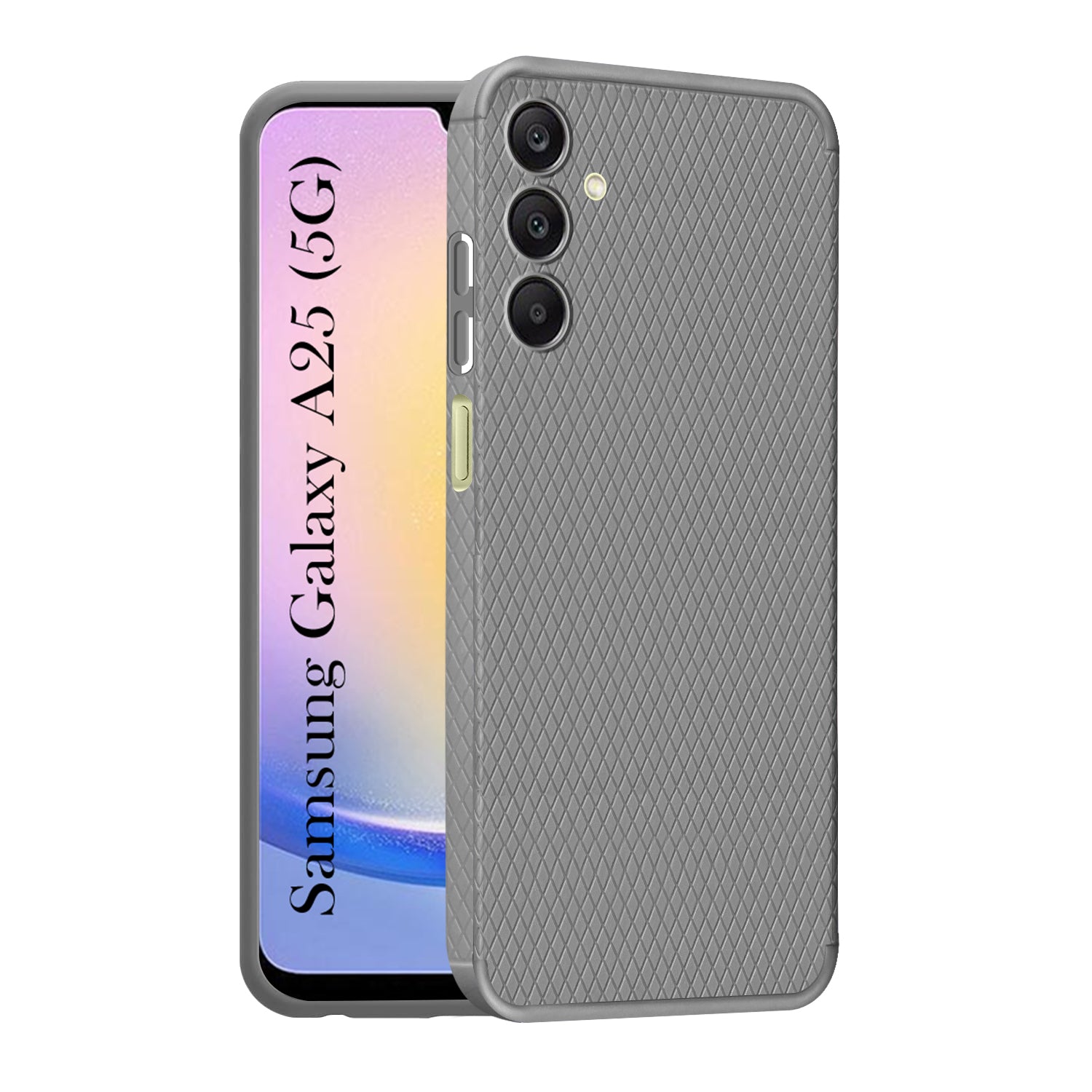For Samsung Galaxy A25 5G  Back Cover Case (Liquid Silicone | Side Grip | Camera Protection)