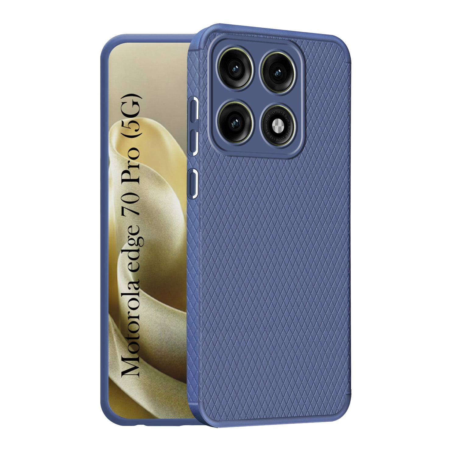 For Motorola Moto Edge 70 Pro Back Cover Case Liquid Silicone (Camera Protection | Side Grip Texture | Soft and Flexible)