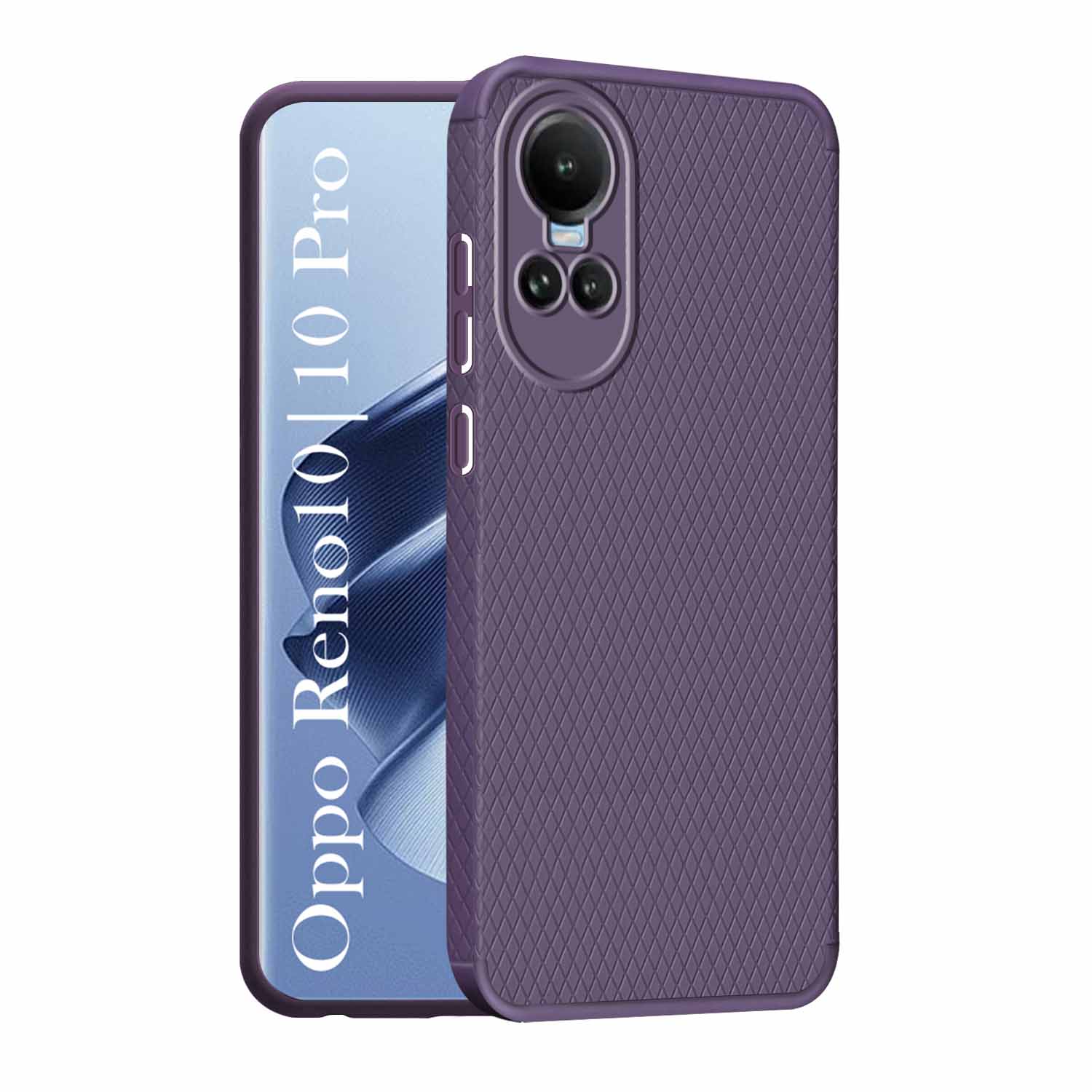 For Oppo Reno 10 5G | Oppo Reno 10 Pro 5G Back Cover Case (Liquid Silicone | Side Grip | Camera Protection)