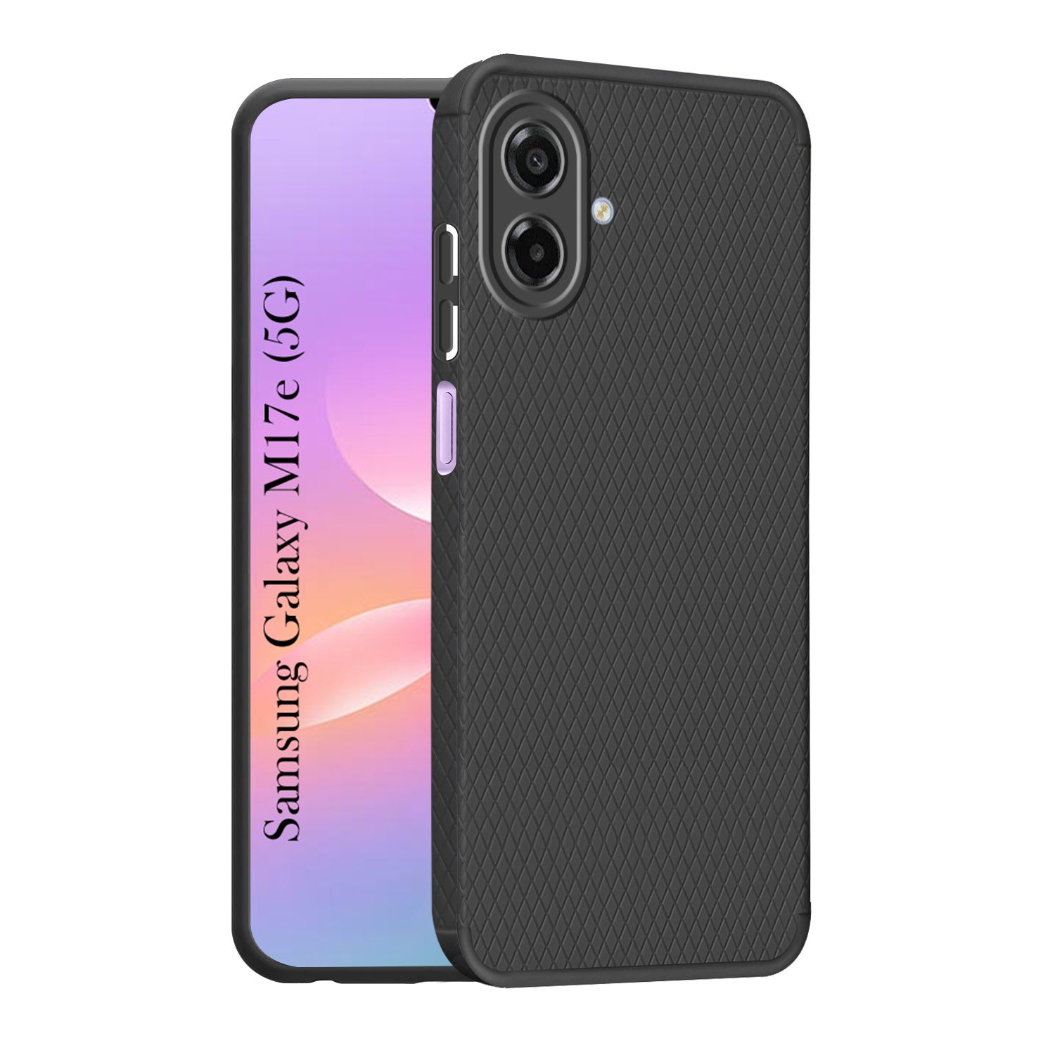 For Samsung Galaxy M17e Back Cover Case Liquid Silicone (Camera Protection | Side Grip Texture | Soft and Flexible)