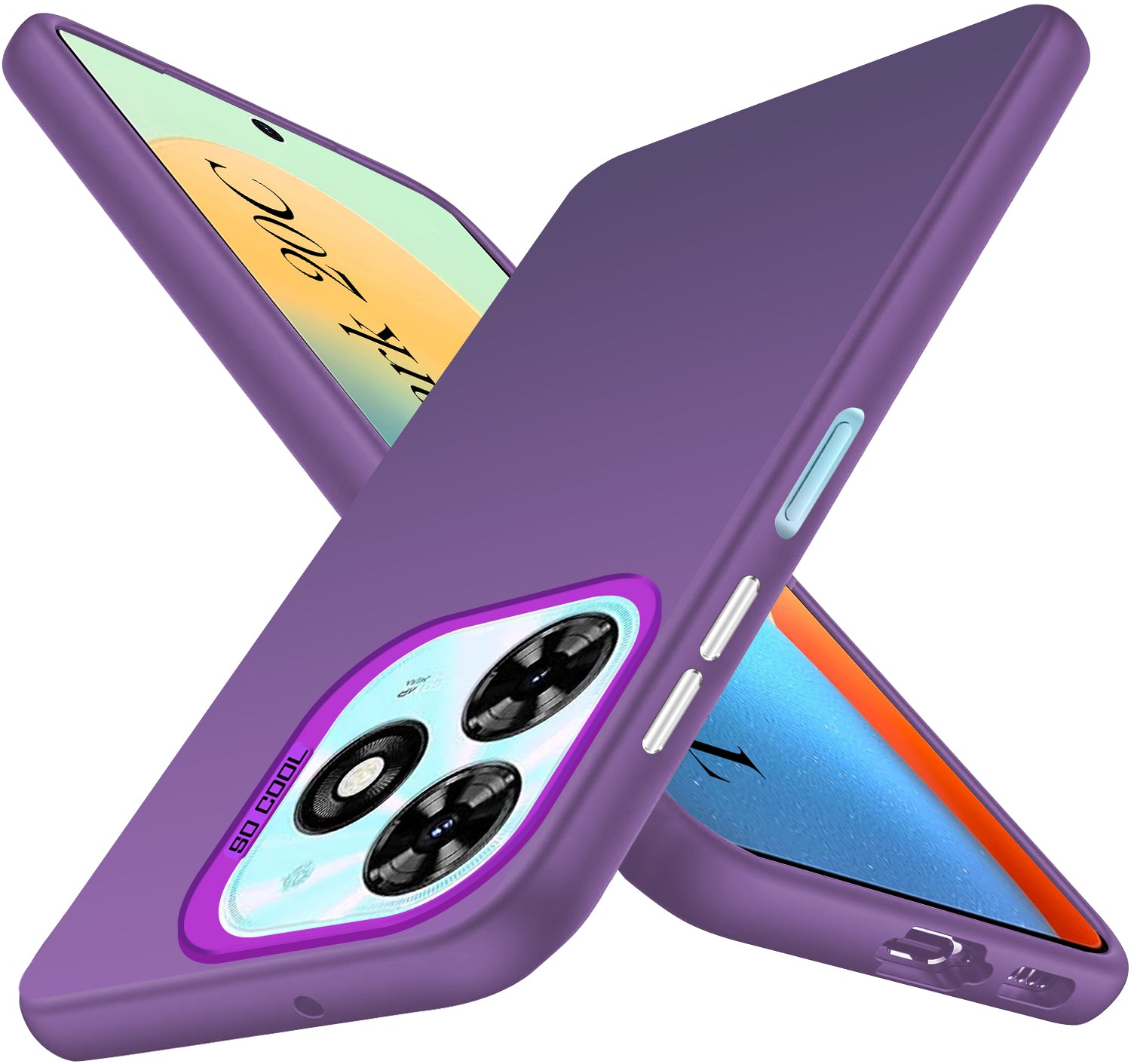 For Tecno Spark 20C Hard Back Cover Case (Velvet Touch | Professional Glossy Finish | Camera Protection Bump)