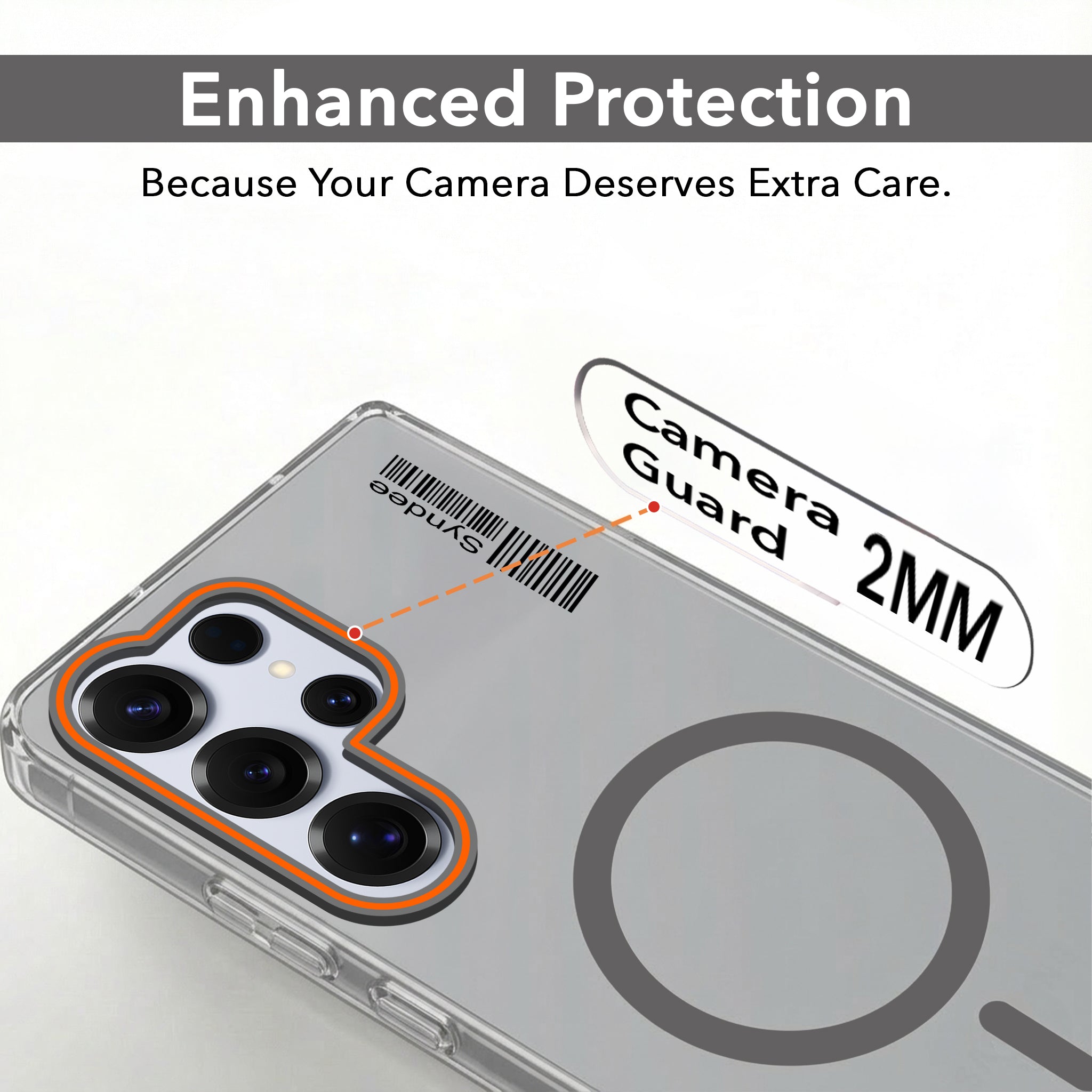 For Samsung Galaxy S25 Ultra Back Cover Case (Soft Touch | Camera Bump Protection | MagSafe Compatible | Matte Finish)
