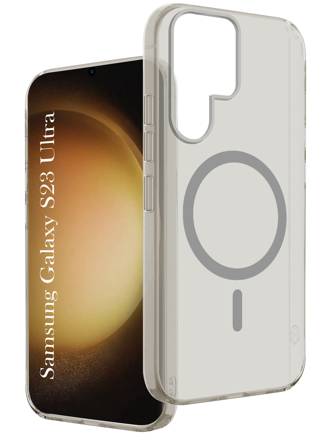 For Samsung Galaxy S23 Ultra Back Cover Case (Frosted Matte Feel | MagSafe Compatible Wireless Charging | Polycarbonate Material)