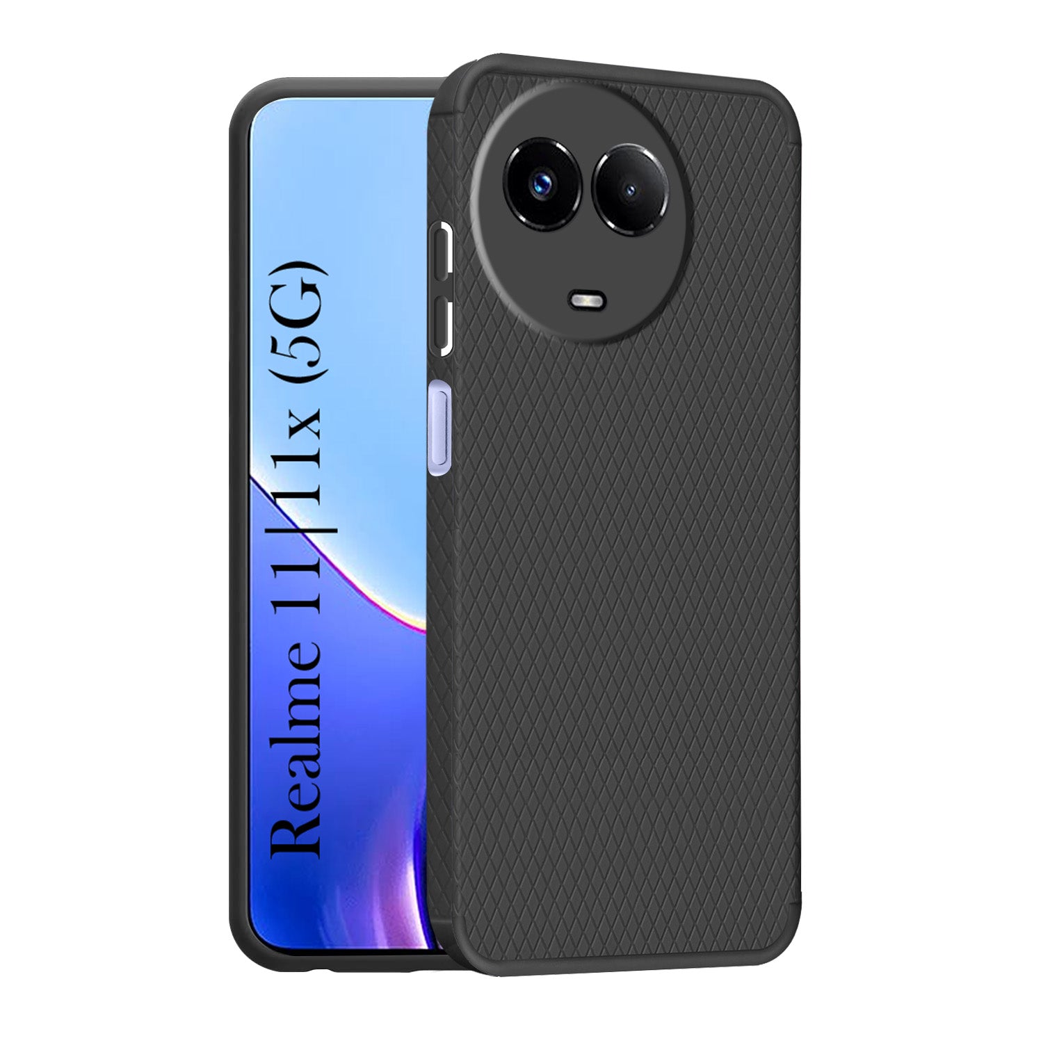 For Realme 11 5G | Realme 11x 5G  Back Cover Case (Liquid Silicone | Side Grip | Camera Protection)