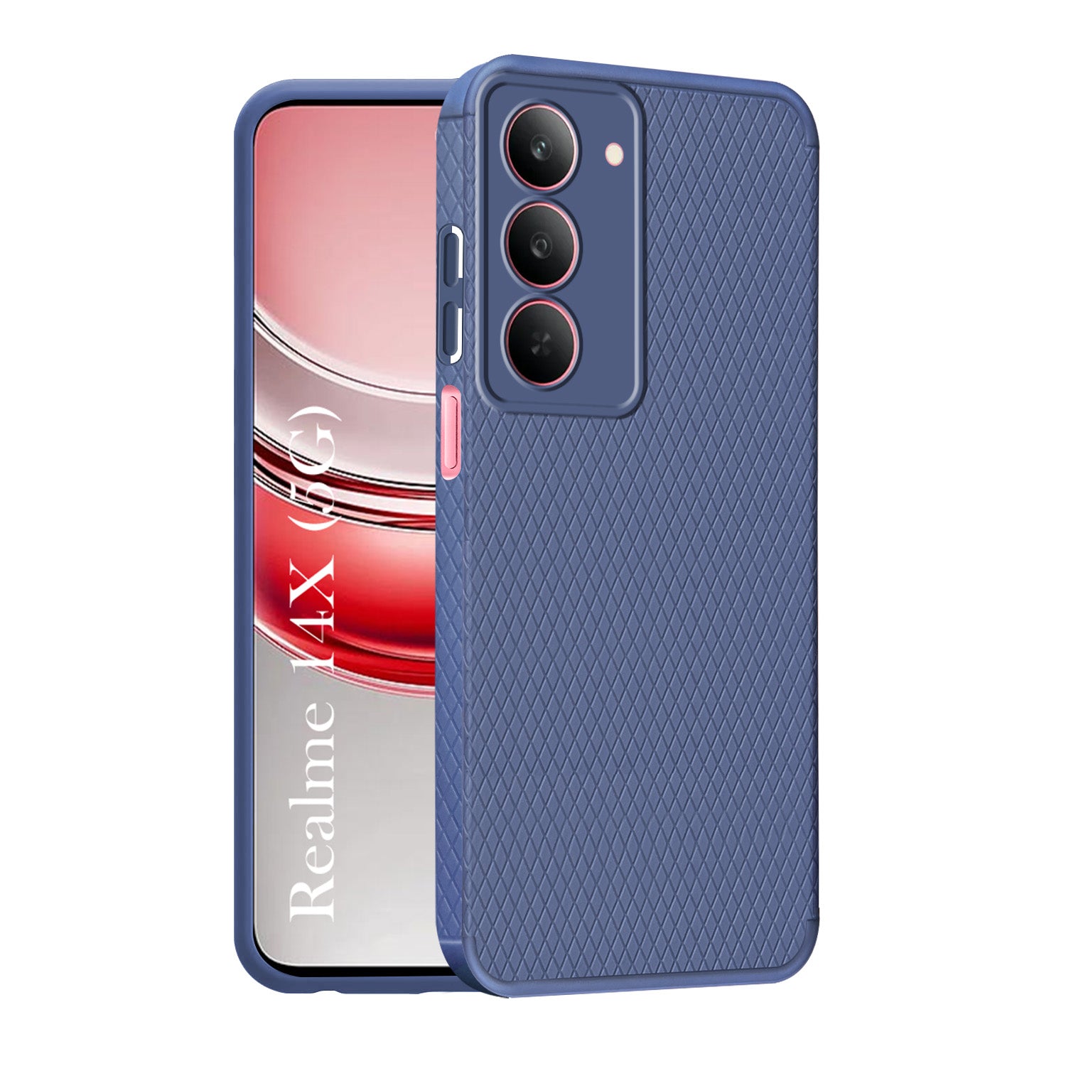 For Realme 14X Back Cover Case  (Liquid Silicone | Side Grip | Camera Protection)