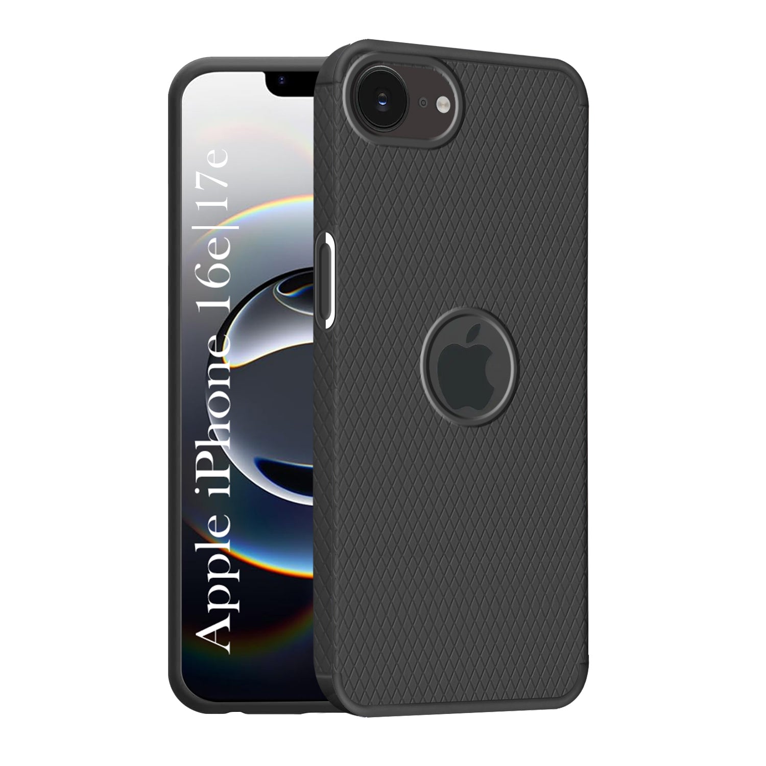 For iPhone 16e | iPhone 17e Back Cover Case (Liquid Silicone | Side Grip | Camera Protection)