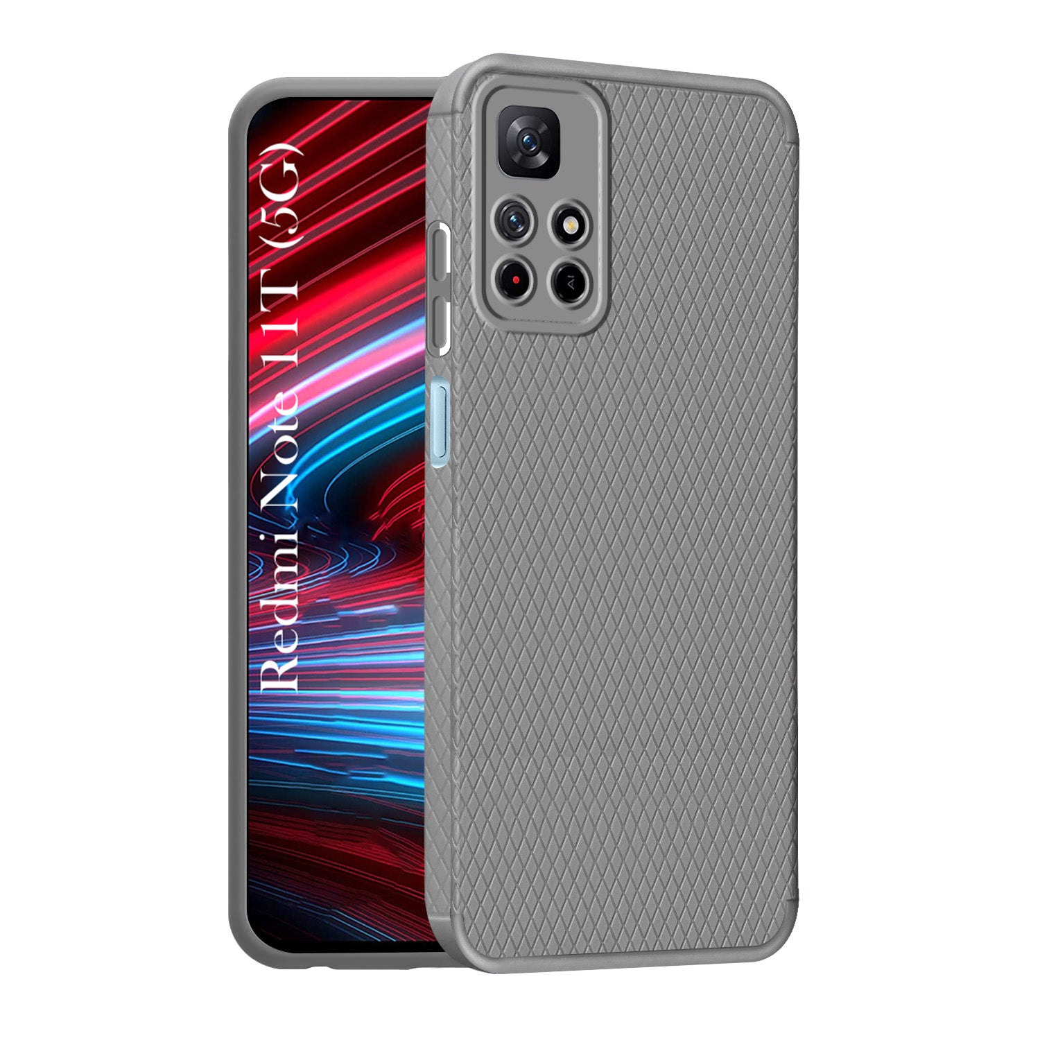 For Xiaomi Redmi Note 11T 5G Back Cover Case Liquid Silicone (Camera Protection | Side Grip Texture | Soft and Flexible)