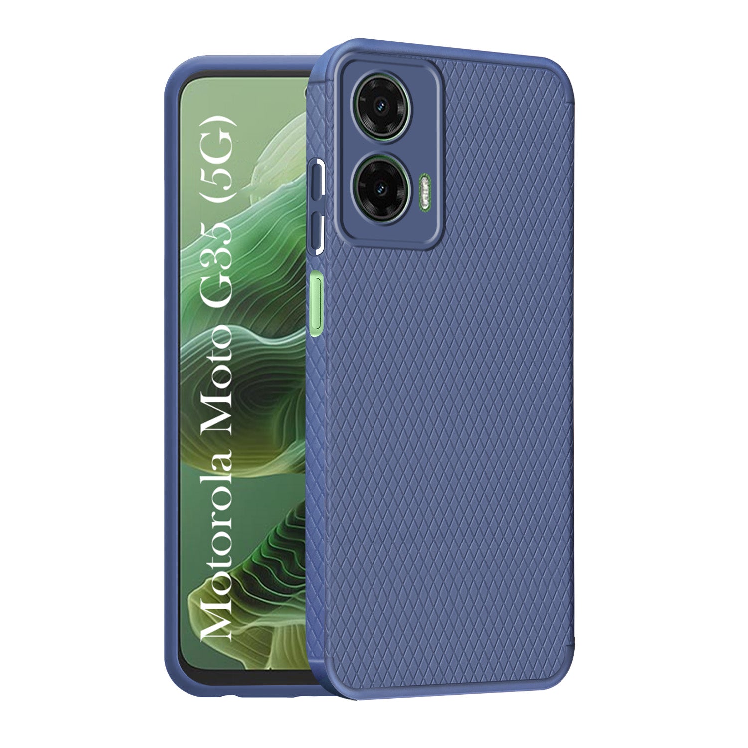 For Motorola Moto G35 5G Back Cover Case (Liquid Silicone | Side Grip | Camera Protection)