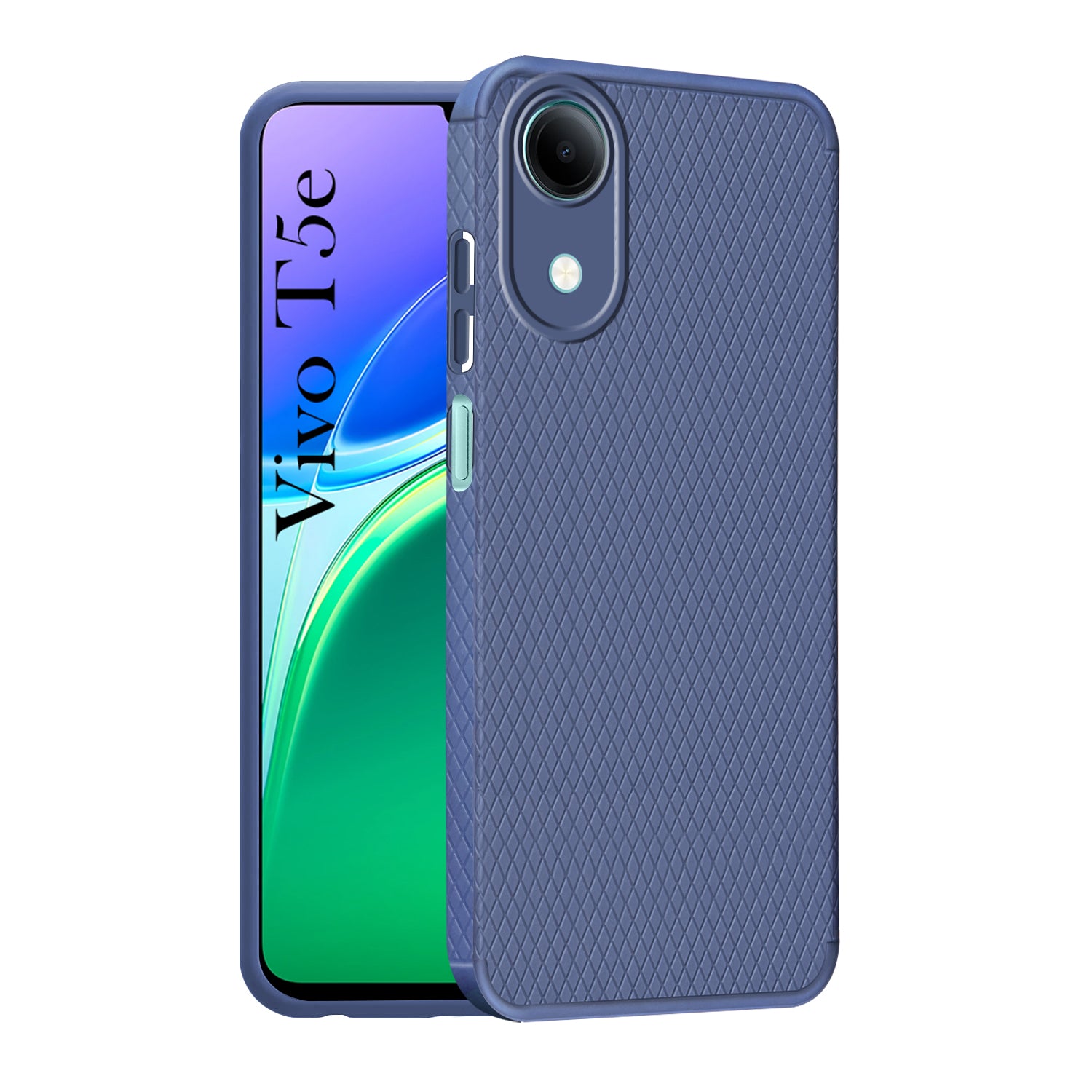 For Vivo T5e 4G Back Cover Case Liquid Silicone (Camera Protection | Side Grip Texture | Soft and Flexible)