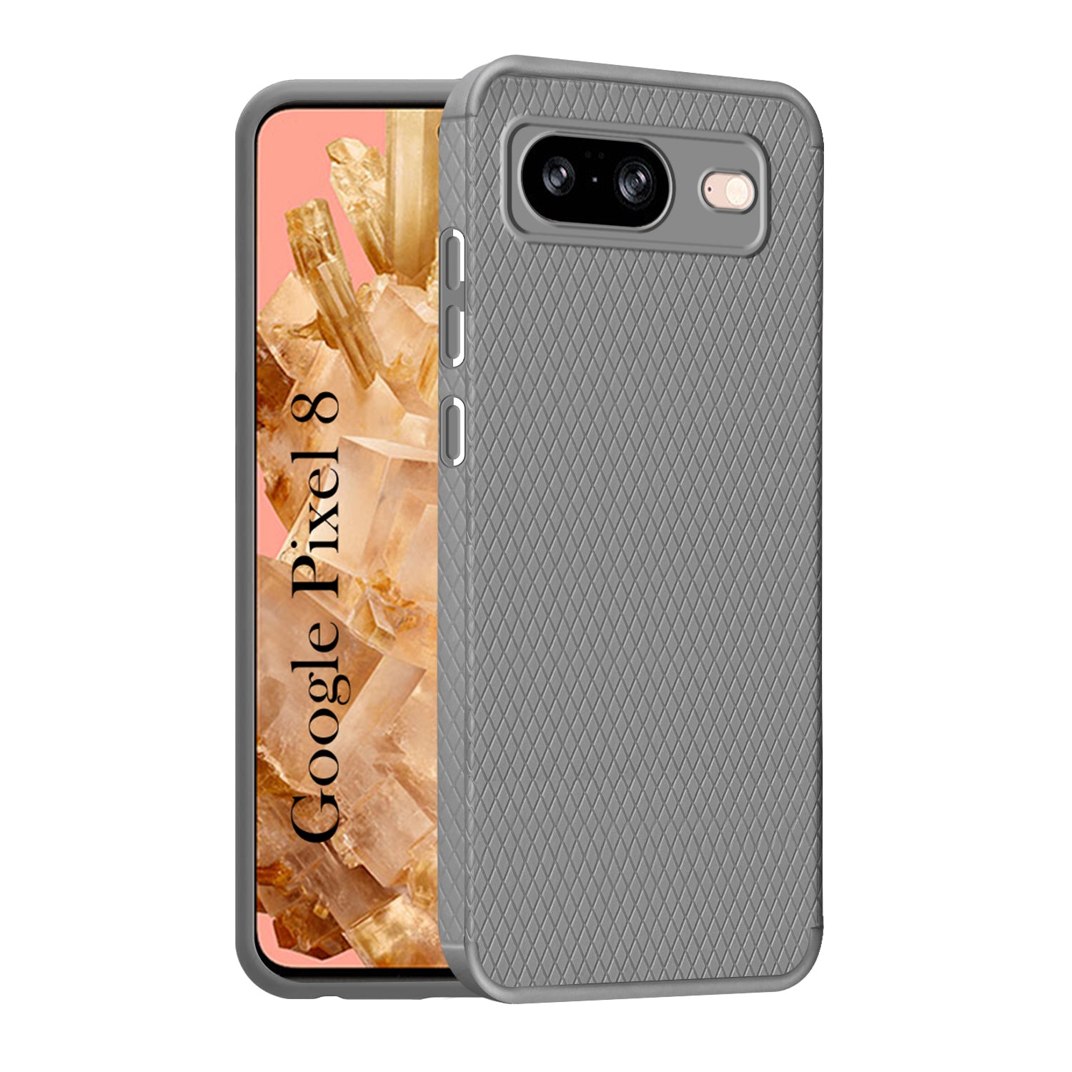 For Google Pixel 8 Back Cover Case (Liquid Silicone | Side Grip | Camera Protection)