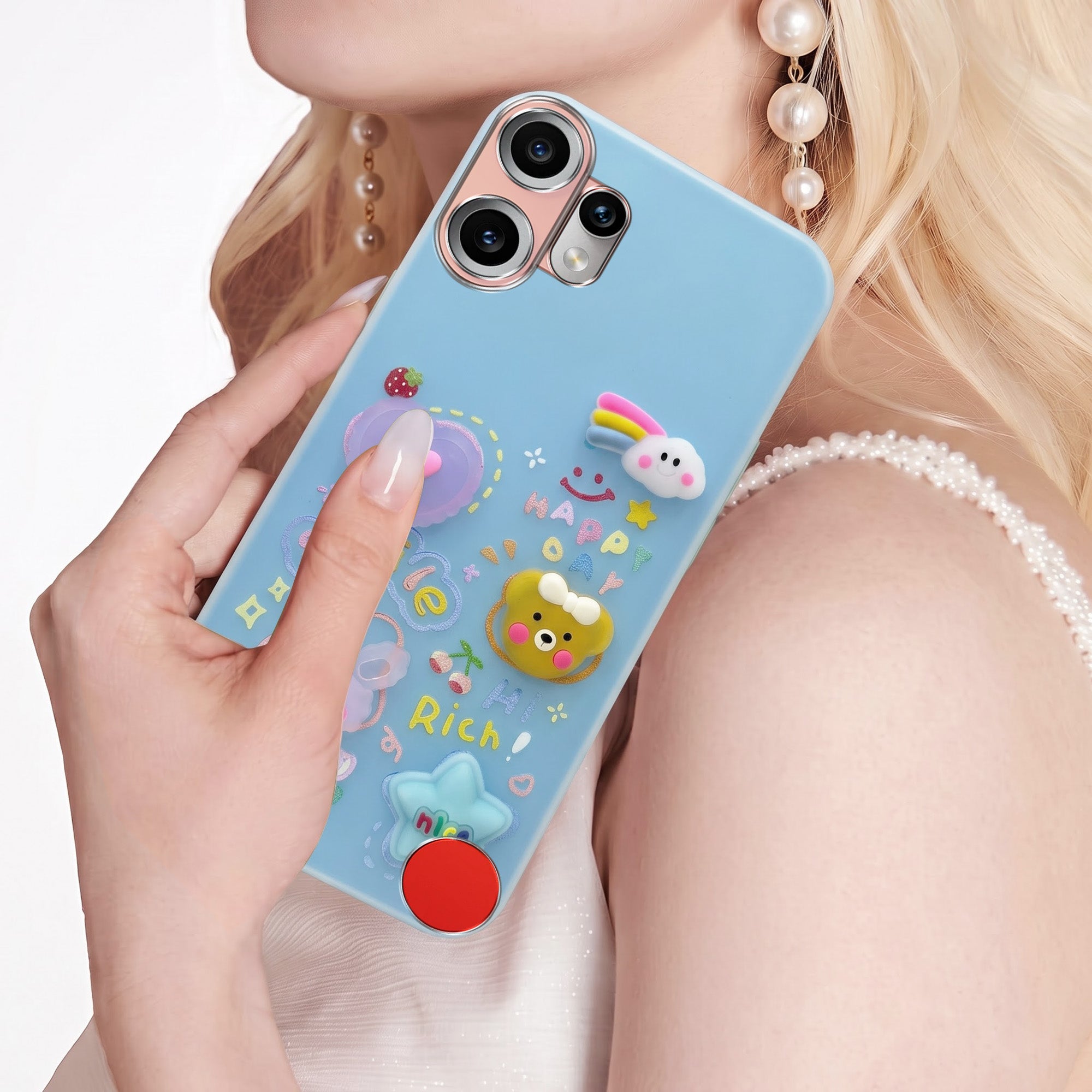 For Nothing CMF Phone 2 Pro Back Cover Case (3D Cute Cartoons | Hard Back Side Soft | Matte Premium Finish | HD Printing)