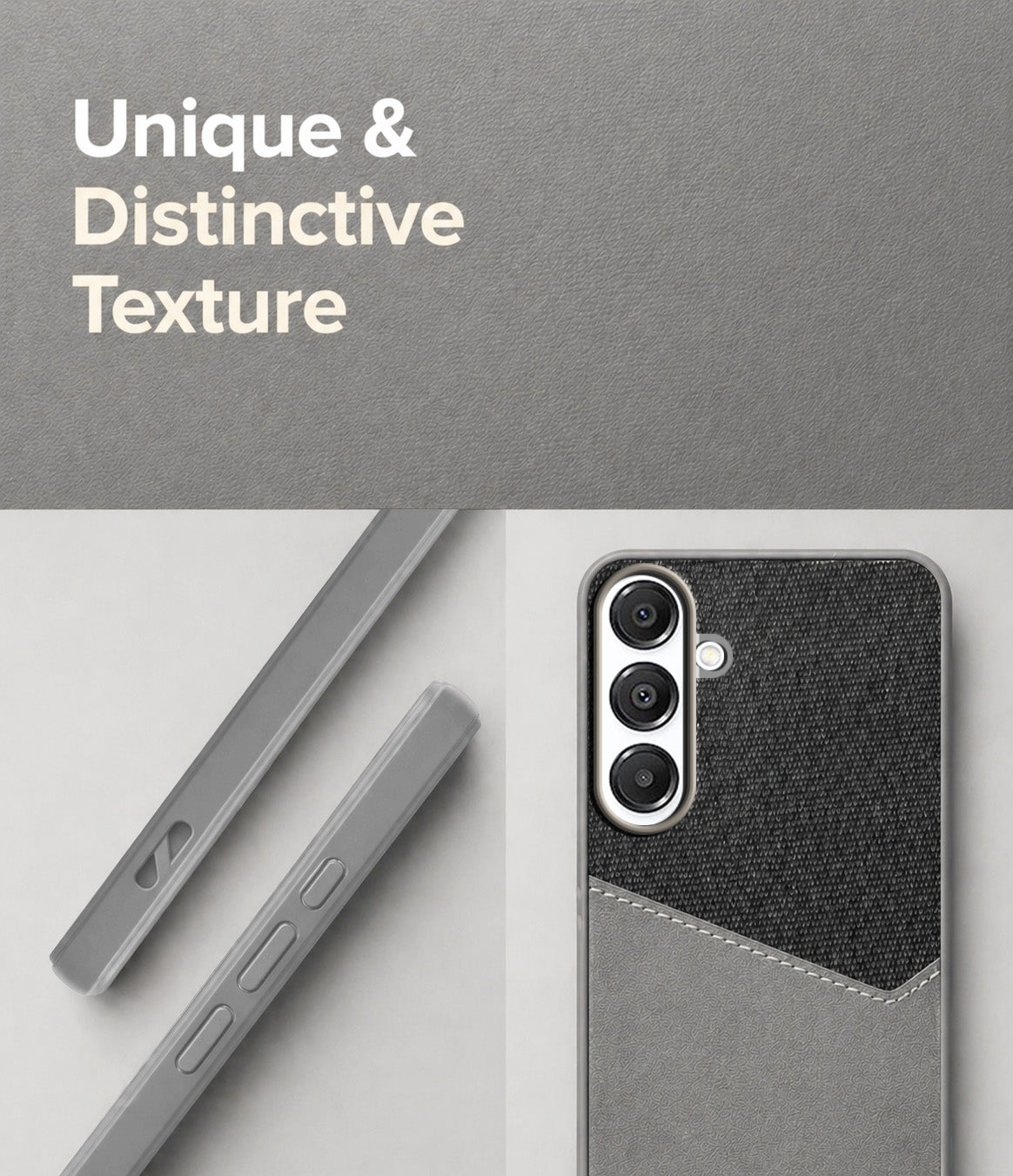 For Samsung Galaxy A16 5G Back Cover Case (Dual PU Leather Stitch | Professional Minimalist | Soft and Flexible)