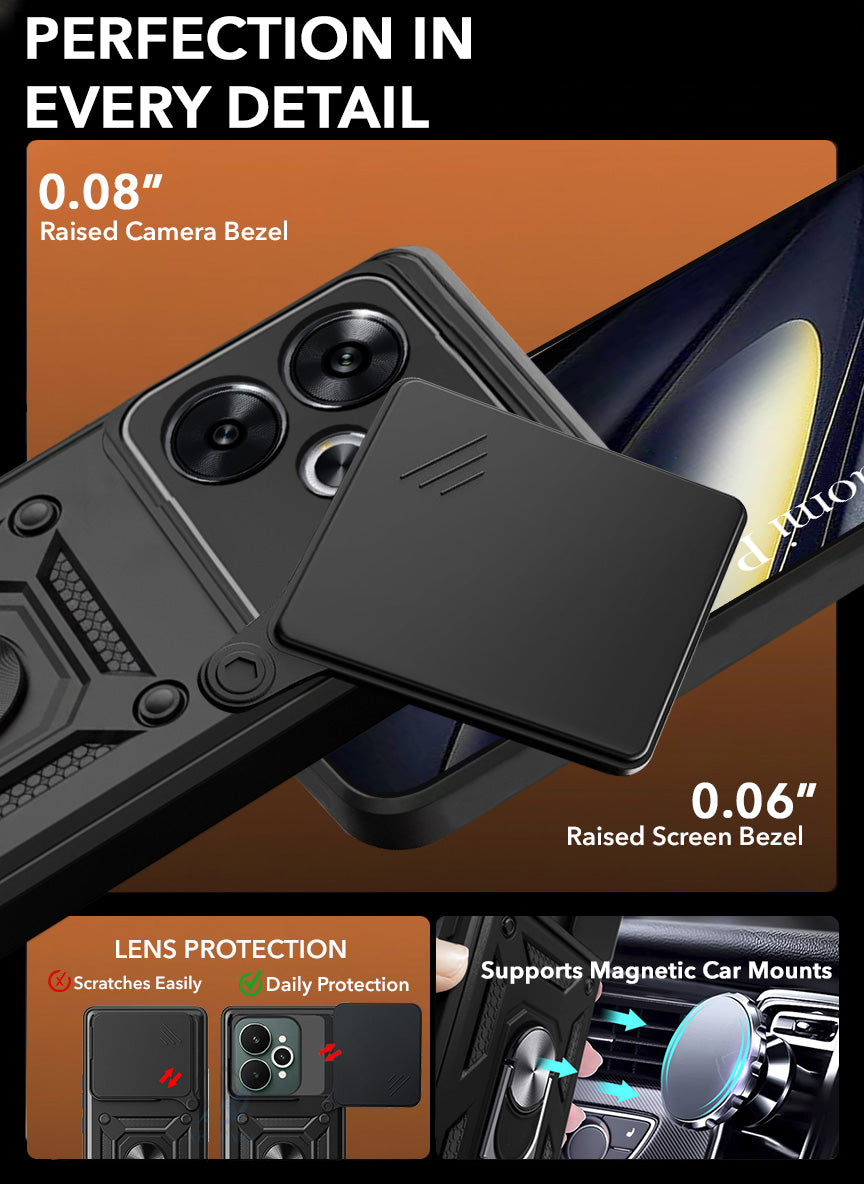 For Xiaomi Poco F6 5G Back Cover Case (Hybrid Dual Armor Polycarbonate)