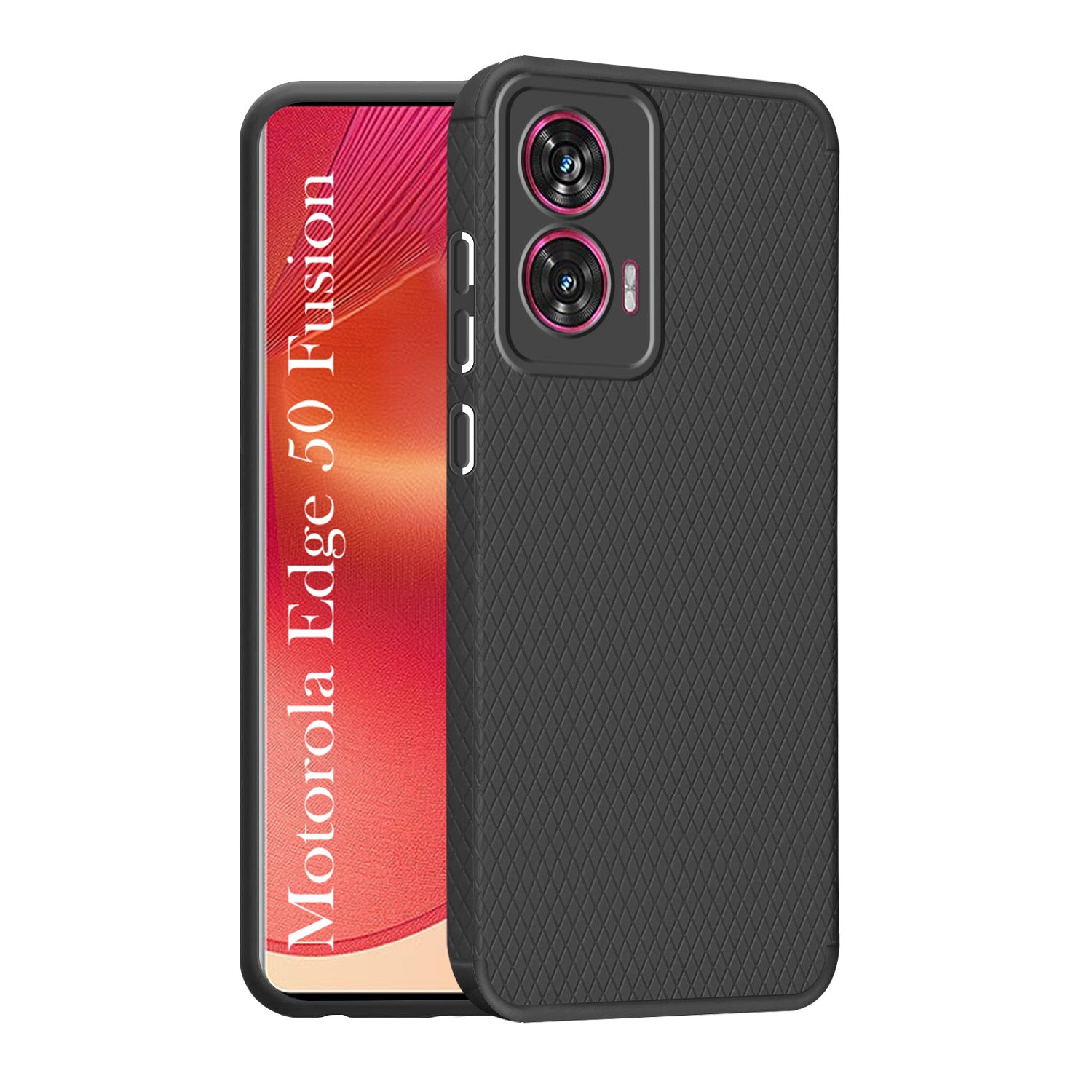 For Motorola Moto Edge 50 Fusion Back Cover Case (Liquid Silicone | Side Grip | Camera Protection)