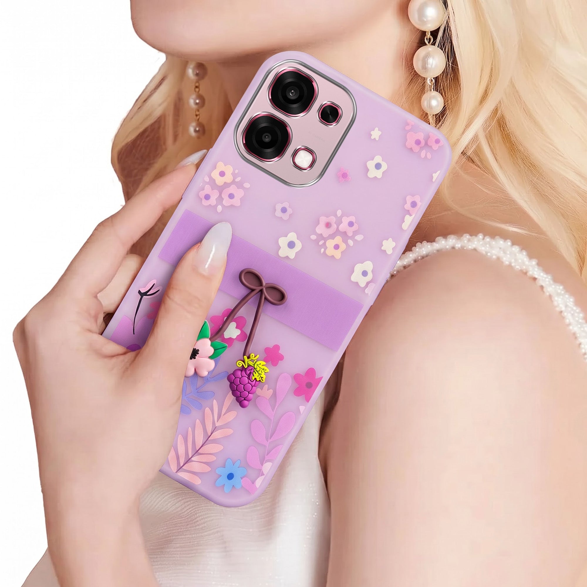 For Oppo F31 5G | Oppo F33 5G Back Cover Case (3D Cute Cartoons | Hard Back Side Soft | Matte Premium Finish | HD Printing)