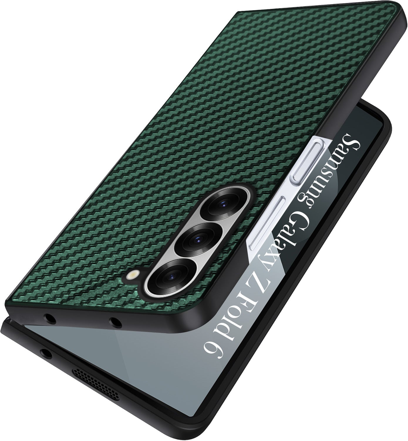 For Samsung Galaxy Z Fold 6 5G Back Flip Case Cover (Craft Printed Design | Hybrid Texture | Inside Microfiber Cloth)