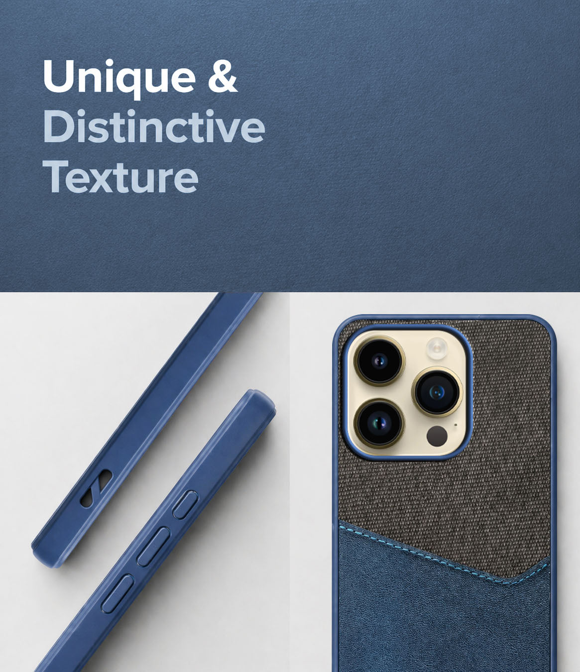 For Apple iPhone 14 Pro Back Cover Case (Dual PU Leather Stitch | Professional Minimalist | Soft and Flexible)