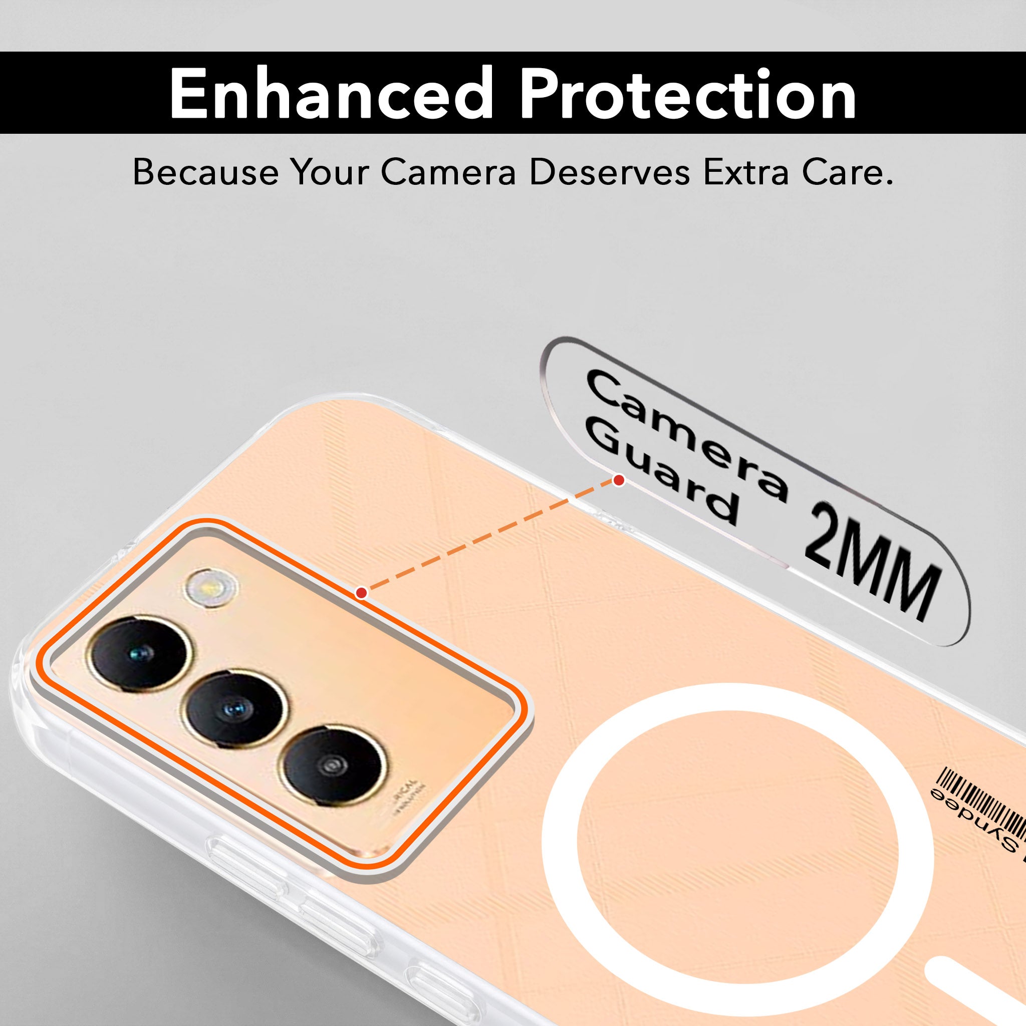 For Vivo Y200e Back Cover Case (Soft Touch | Camera Bump Protection | MagSafe Compatible | Matte Finish)