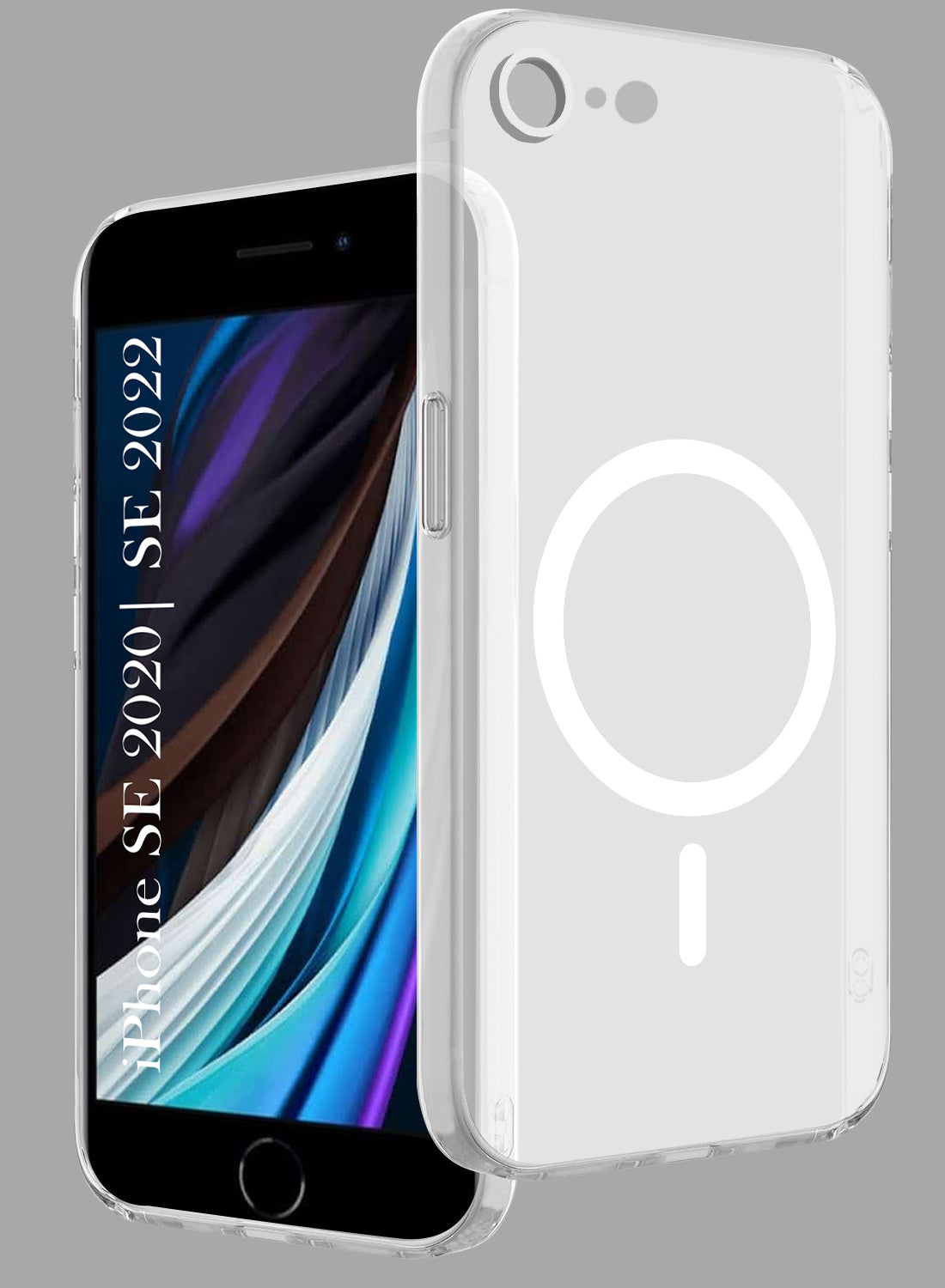 For iPhone SE 2020 | SE 2022 Back Cover Case (Frosted Matte Feel | MagSafe Compatible Wireless Charging | Polycarbonate Material)