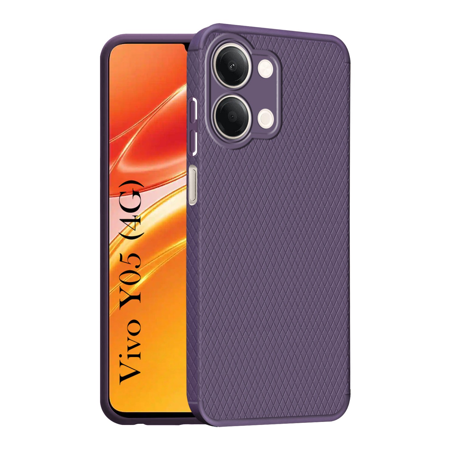 For Vivo Y05 4G Back Cover Case Liquid Silicone (Camera Protection | Side Grip Texture | Soft and Flexible)