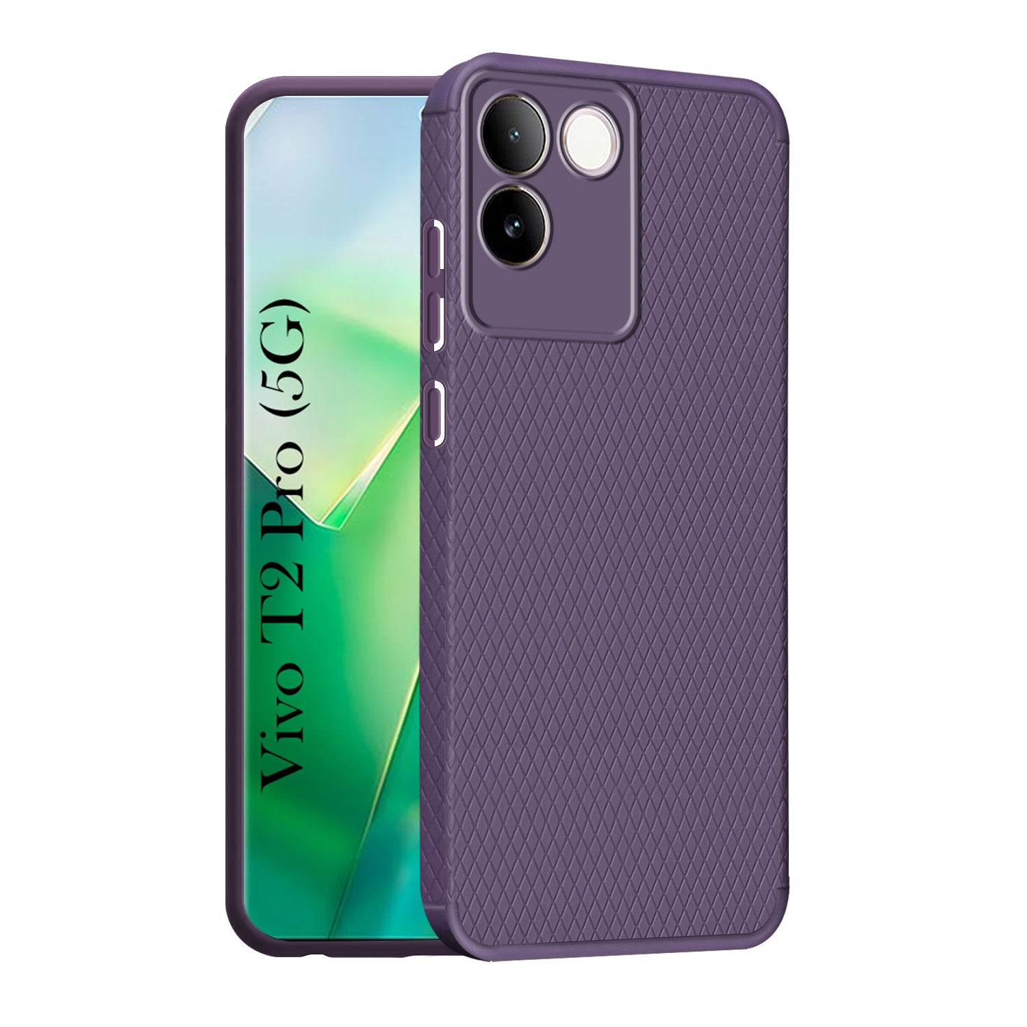For Vivo T2 Pro Back Cover Case (Liquid Silicone | Side Grip | Camera Protection)