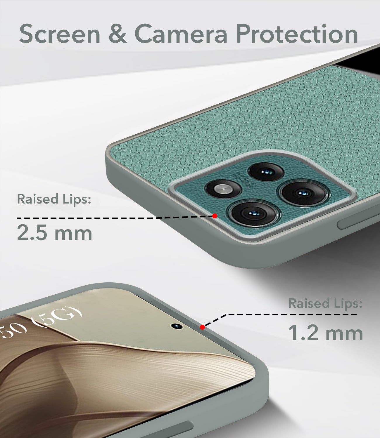 For Motorola Moto Edge 50 5G Silicone Finish Back Cover Case  (Premium Minimalist Professional Feel | Camera Protection Bump)