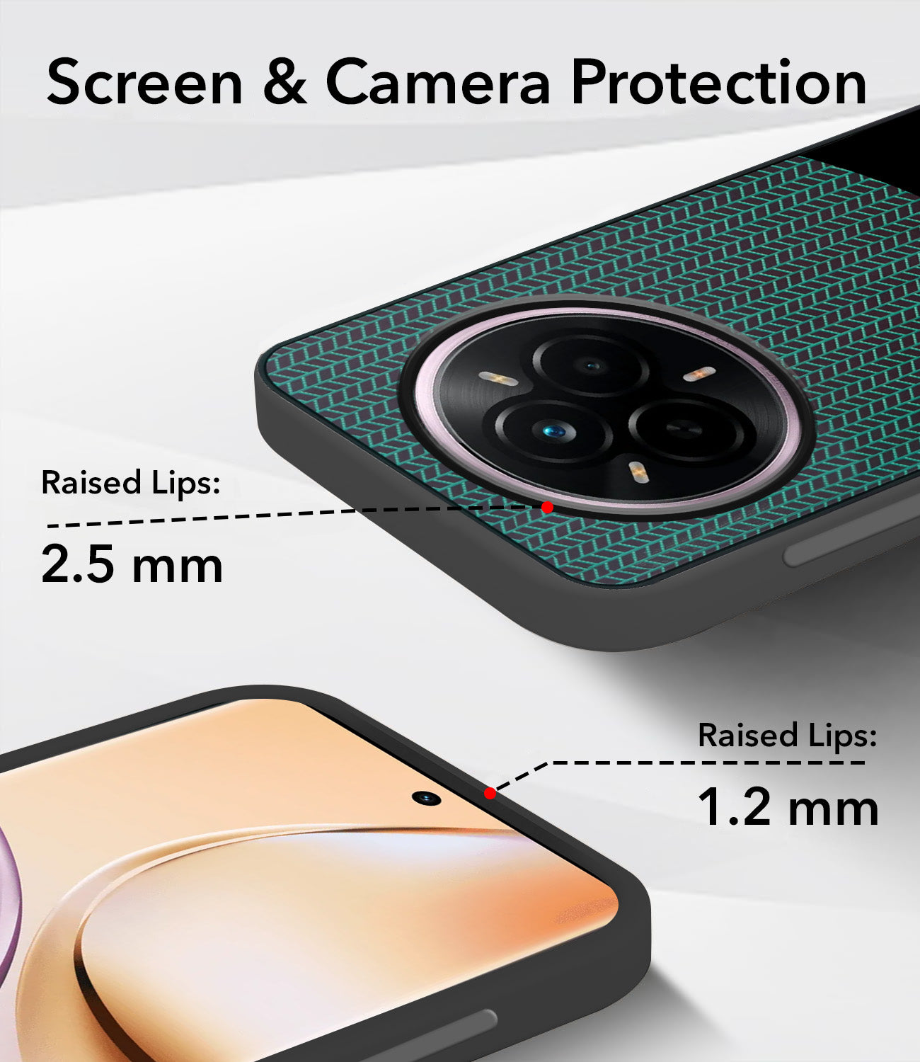 For Realme 14 Pro Back Cover Case (Elegant PU Leather Finish | Premium Minimalist Professional | Camera Protection Bump)