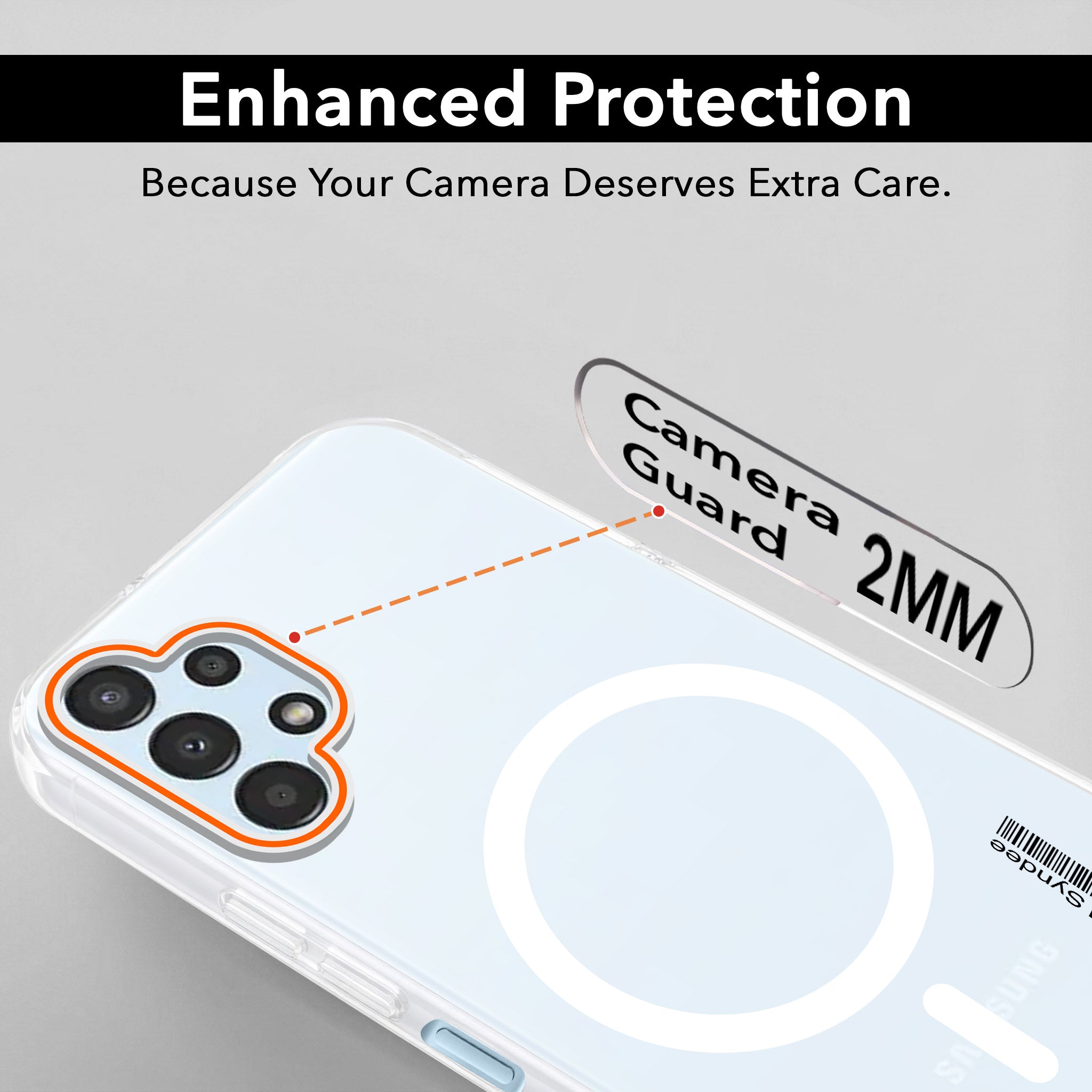 For Samsung Galaxy A13 4G Back Cover Case (Soft Touch | Camera Bump Protection | MagSafe Compatible | Matte Finish)