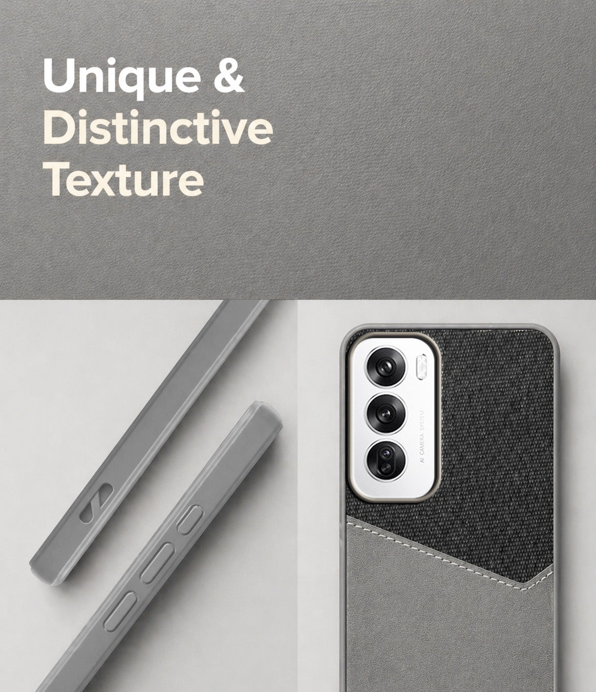 For Oppo Reno12 5G | Oppo Reno 12 5G Back Cover Case (Dual PU Leather Stitch | Professional Minimalist | Soft and Flexible)
