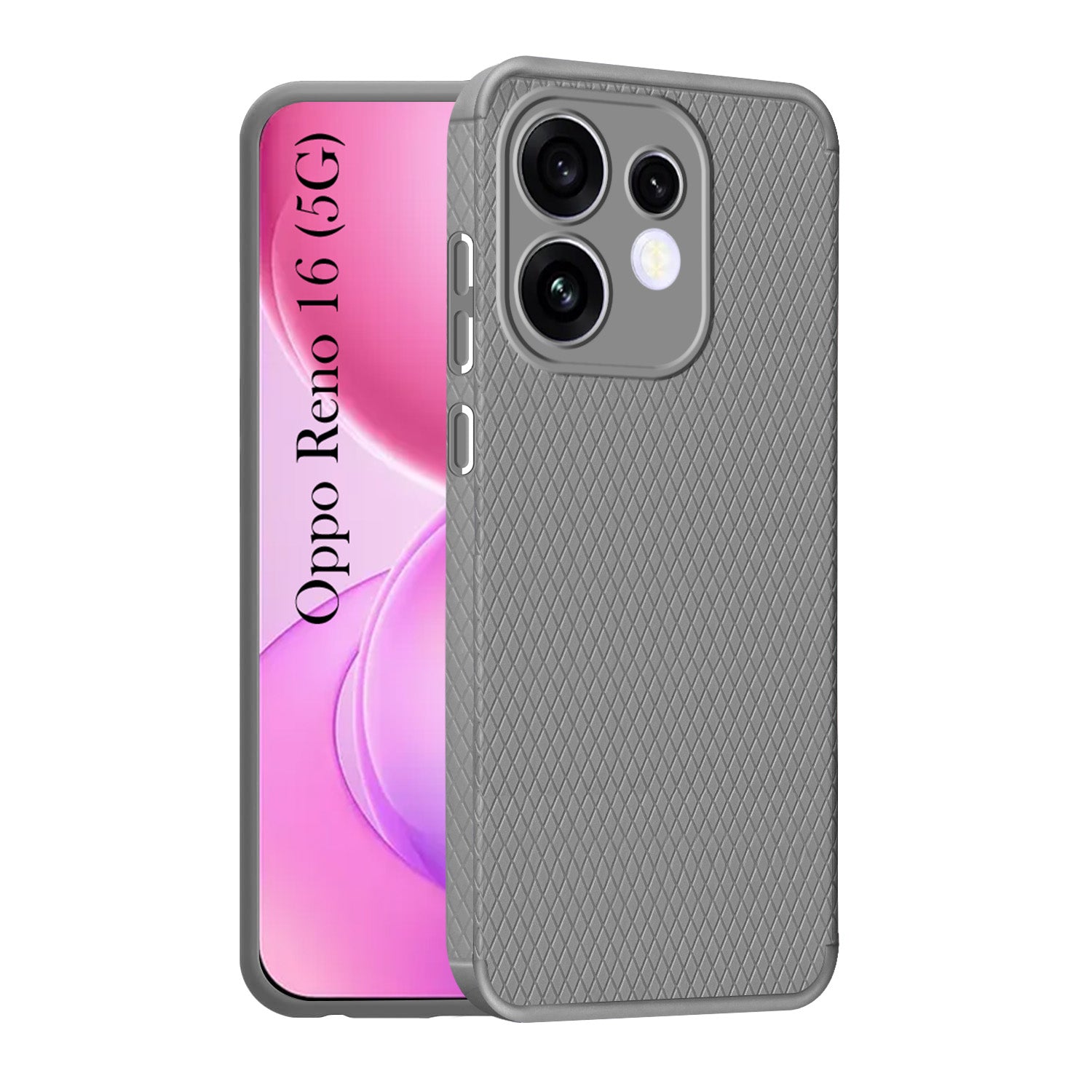 For Oppo Reno 16 Back Cover Case Liquid Silicone (Camera Protection | Side Grip Texture | Soft and Flexible)