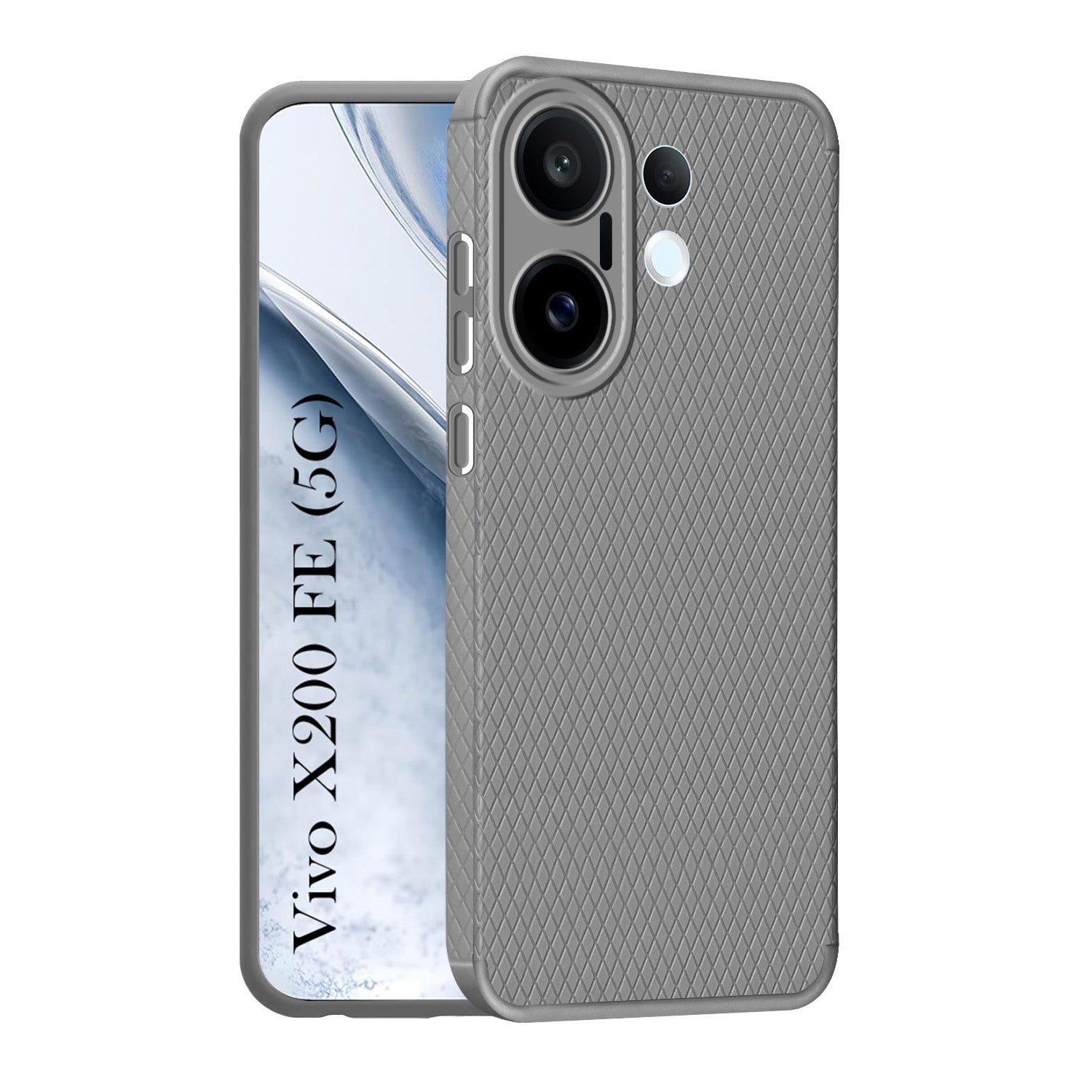 For Vivo X200 FE Back Cover Case (Liquid Silicone | Side Grip | Camera Protection)