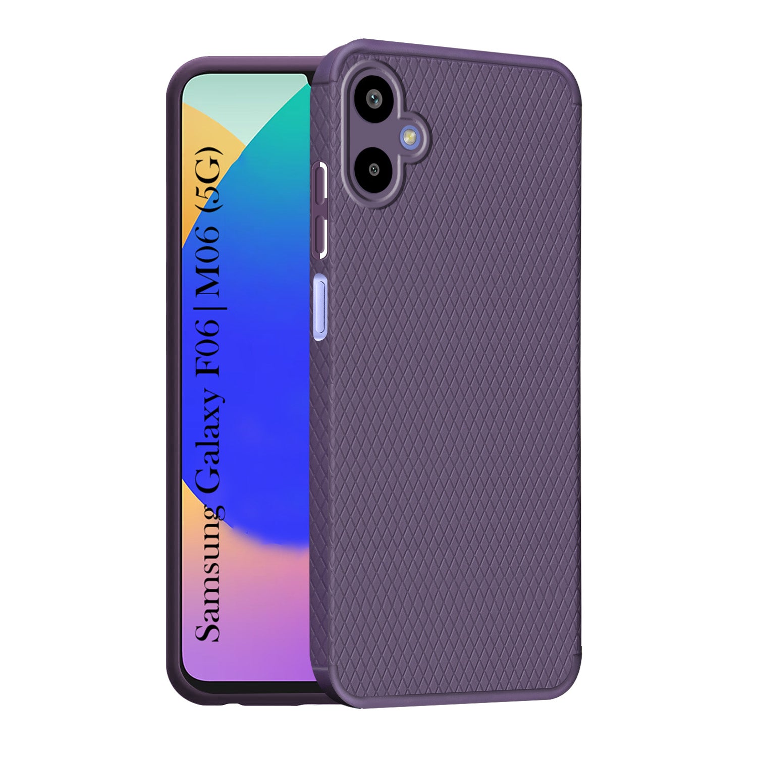For Samsung Galaxy F06 | Samsung Galaxy M06 Back Cover Case (Liquid Silicone | Side Grip | Camera Protection)