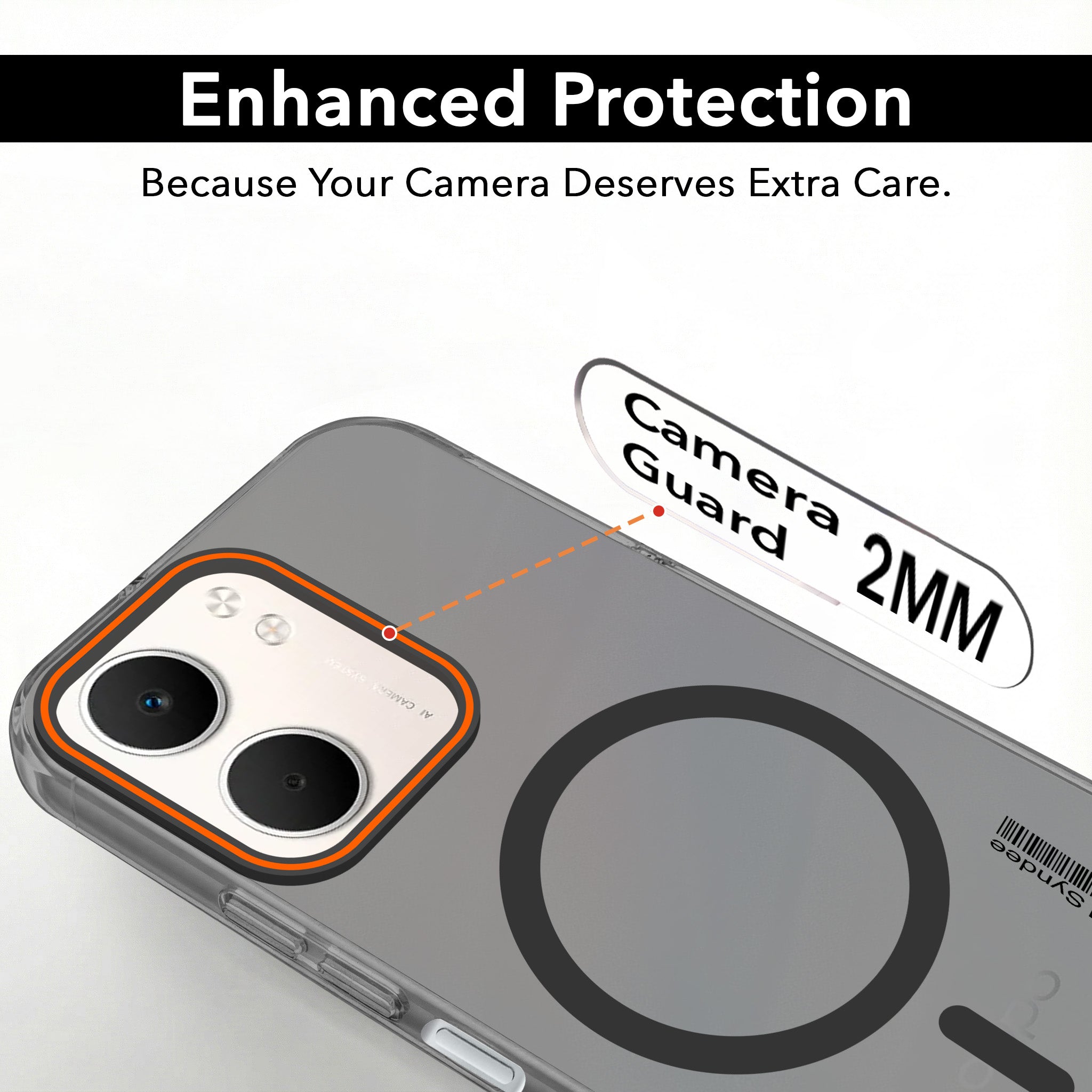 For Oppo A5X Back Cover Case (Soft Touch | Camera Bump Protection | MagSafe Compatible | Matte Finish)