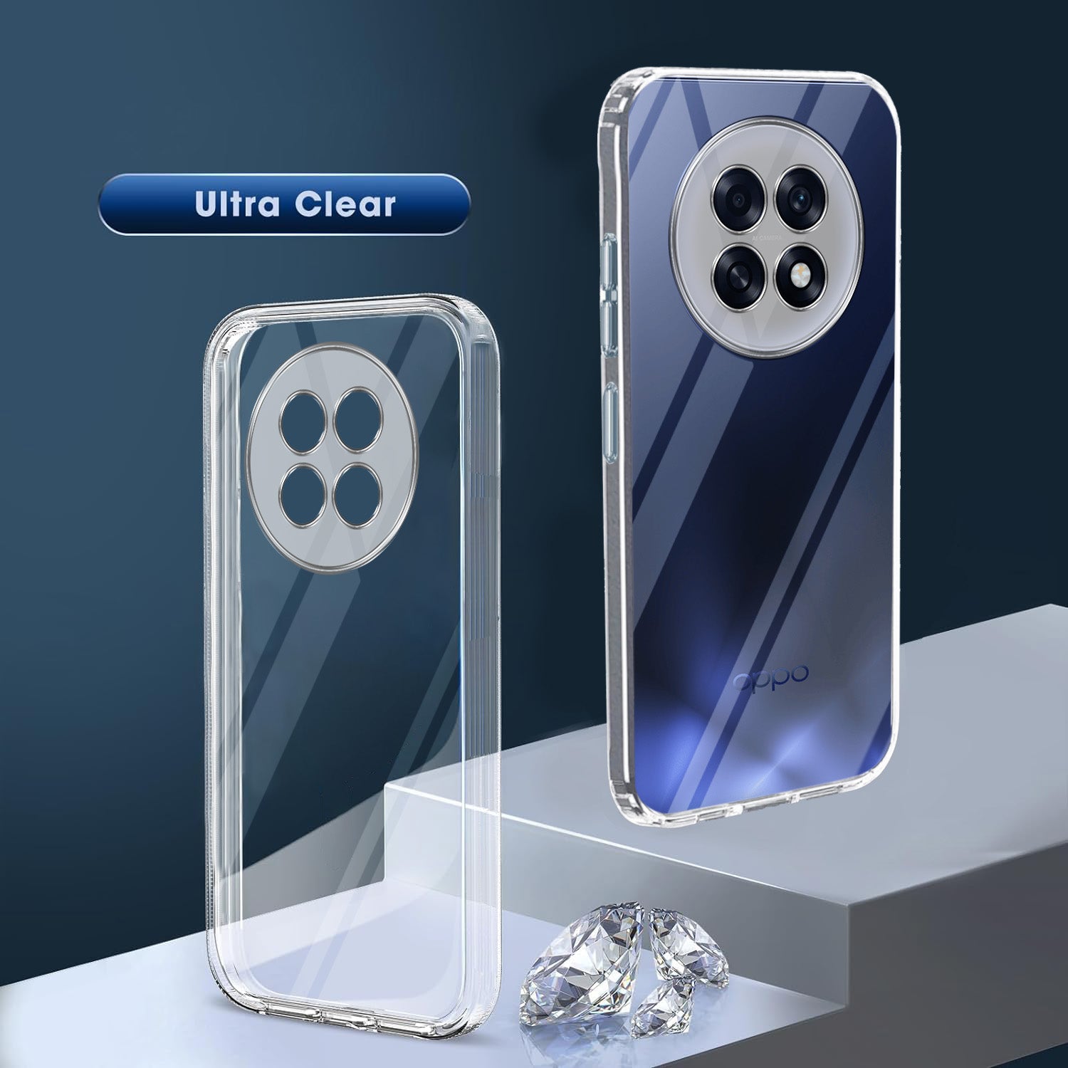 For Oppo F31 Pro Plus Back Cover Case Silicone (Clear Shockproof Case with Camera Protection | Soft and Flexible | Transparent)