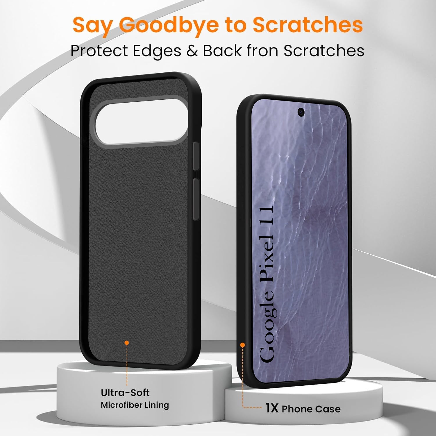 For Google Pixel 11 Back Cover Case Rubberised (Textured Grip Design| Micro-Fiber Cloth Inside | Slim and Light Weight | Soft Touch and Feel)