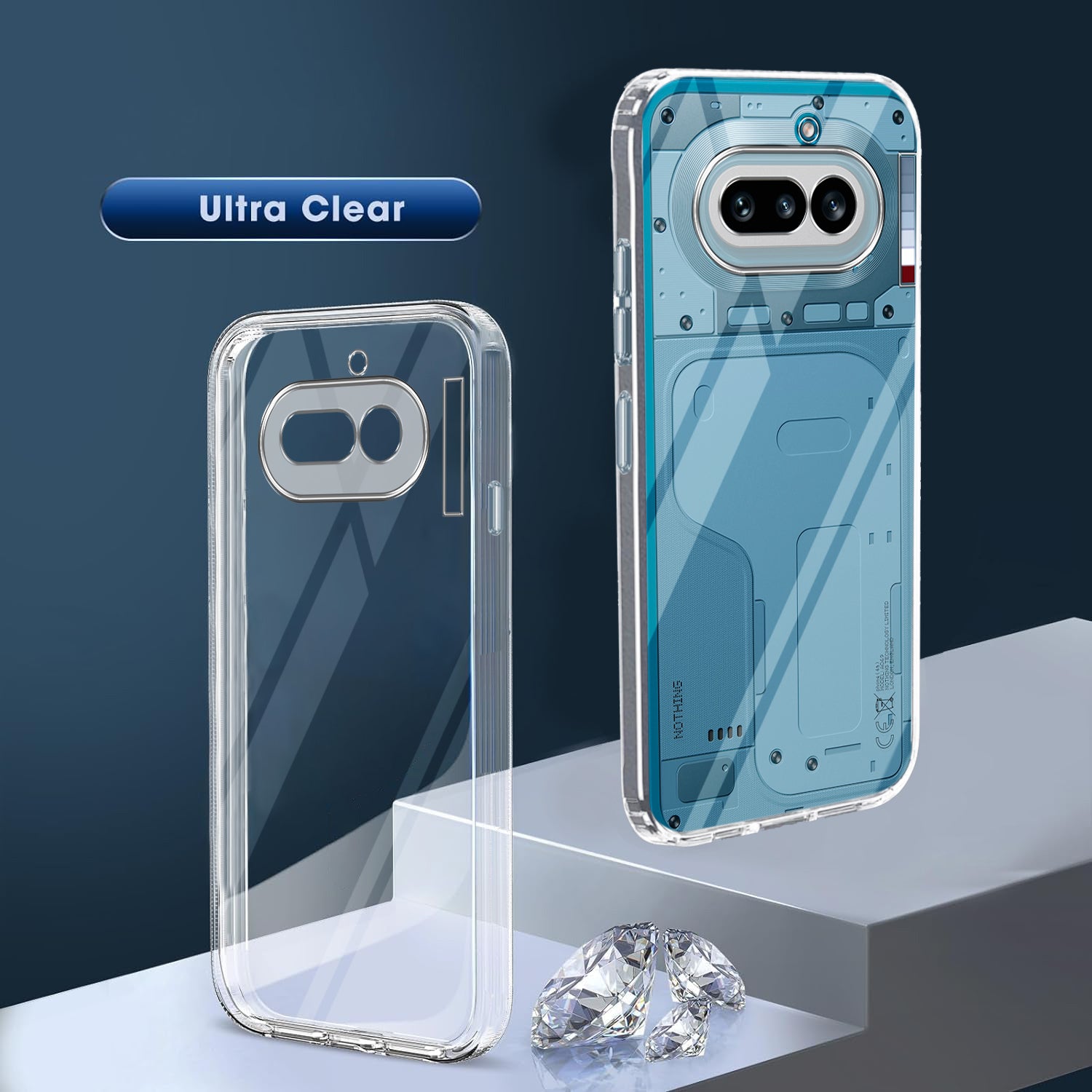 For Nothing Phone 4A 5G Back Cover Case Silicone (Clear Shockproof Case with Camera Protection | Soft and Flexible | Transparent)