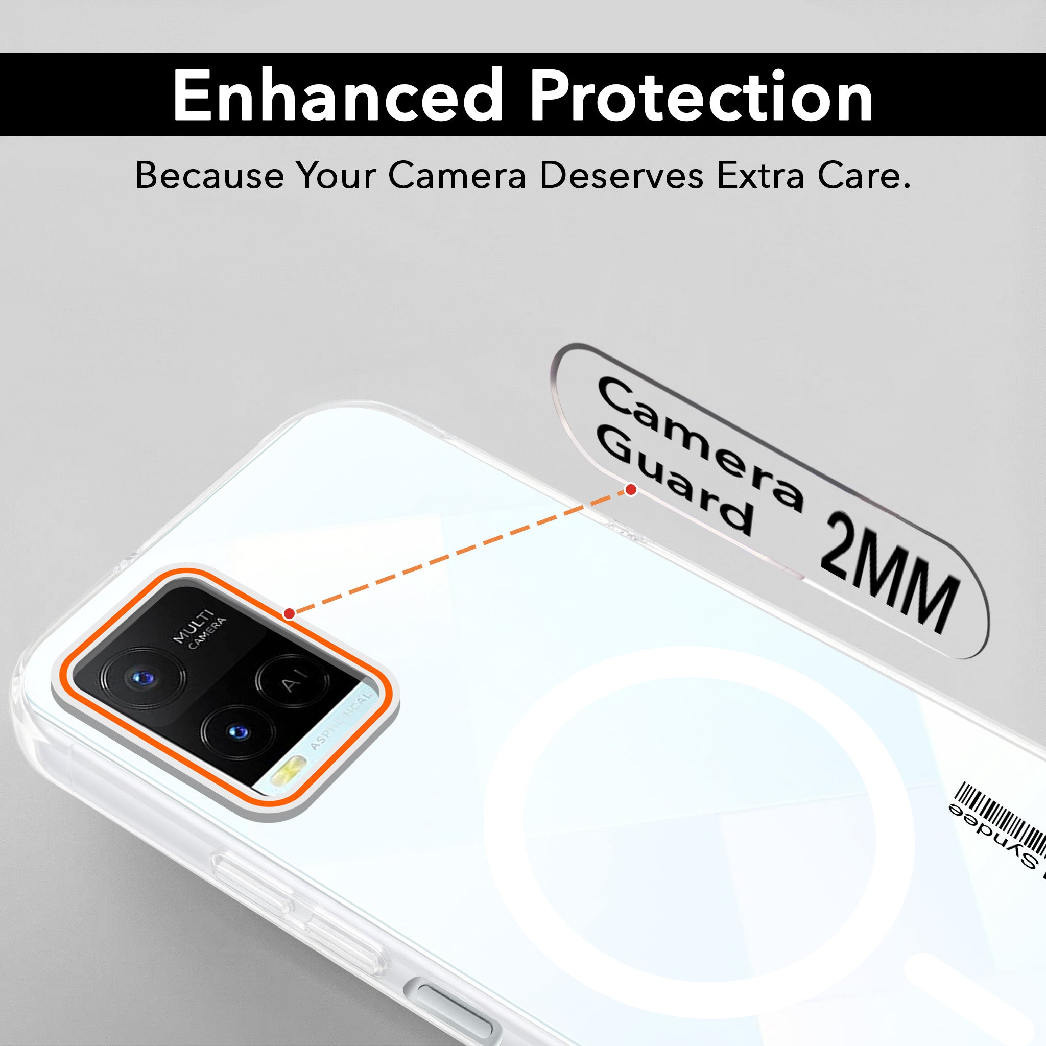 For Vivo Y21e | Vivo Y21A | Vivo Y32 Back Cover Case (Soft Touch | Camera Bump Protection | MagSafe Compatible | Matte Finish)