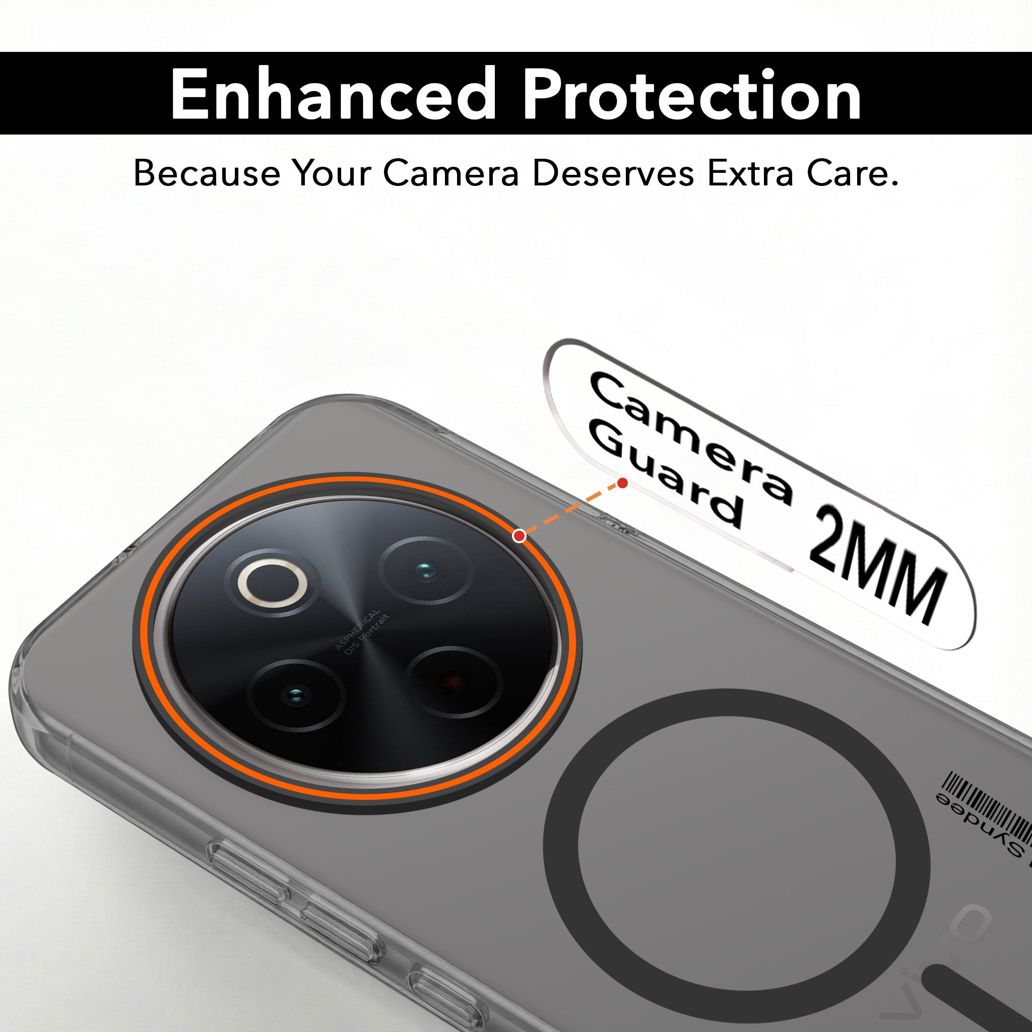 For Vivo T4 Back Cover Case (Soft Touch | Camera Bump Protection | MagSafe Compatible | Matte Finish)