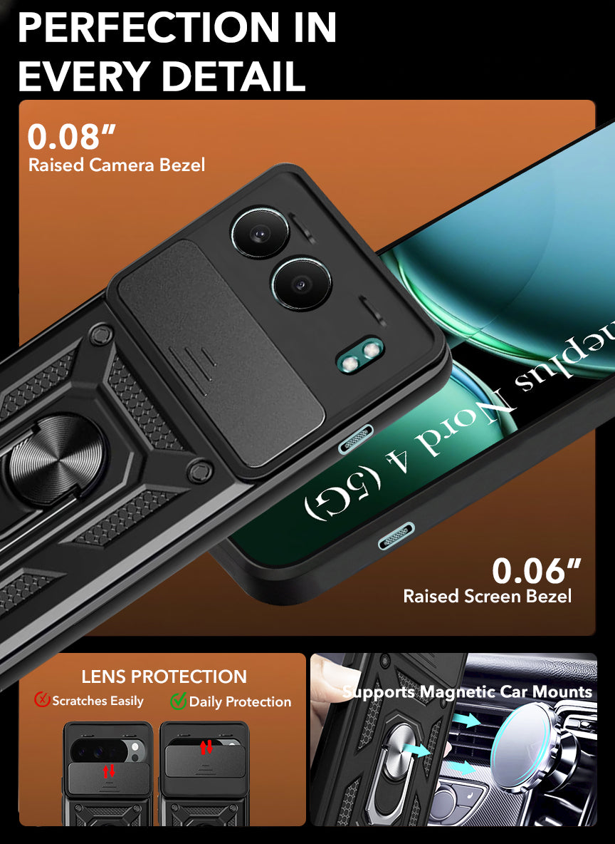 For Oneplus Nord 4 Back Cover Case (Hybrid Dual Armor Polycarbonate)