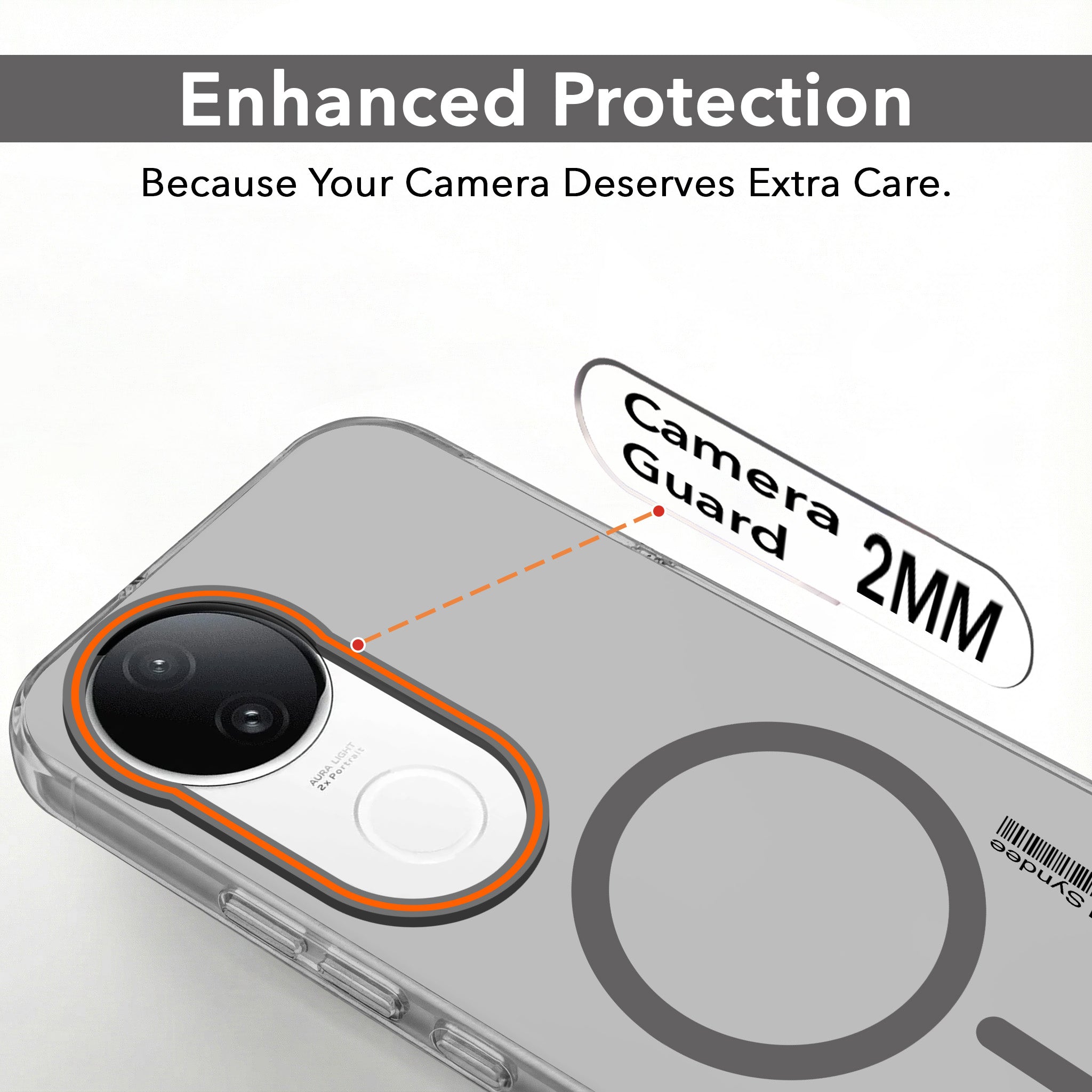 For Vivo T4R Back Cover Case (Soft Touch | Camera Bump Protection | MagSafe Compatible | Matte Finish)