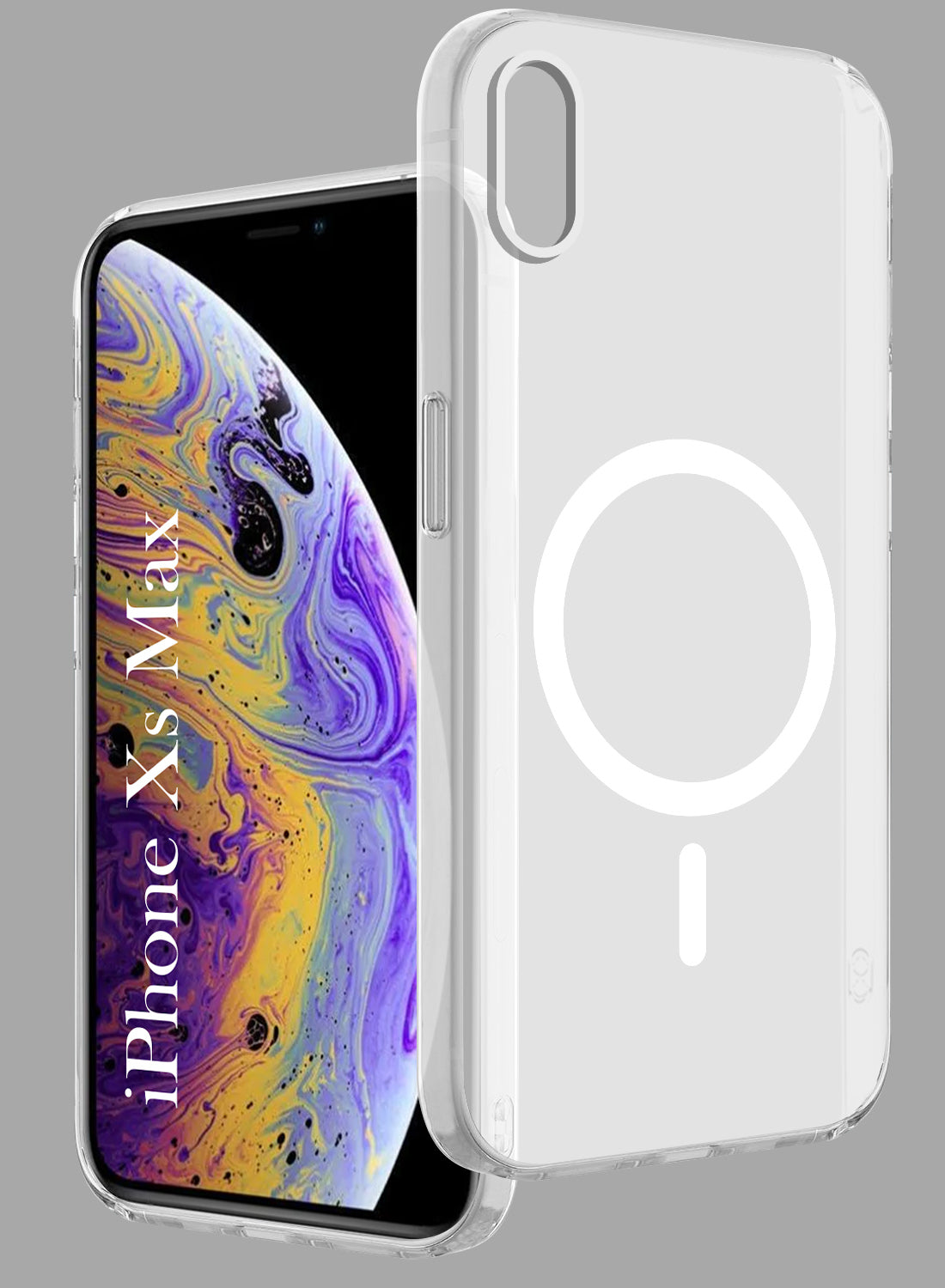For Apple iPhone Xs Max Back Cover Case (Frosted Matte Feel | MagSafe Compatible Wireless Charging | Polycarbonate Material)