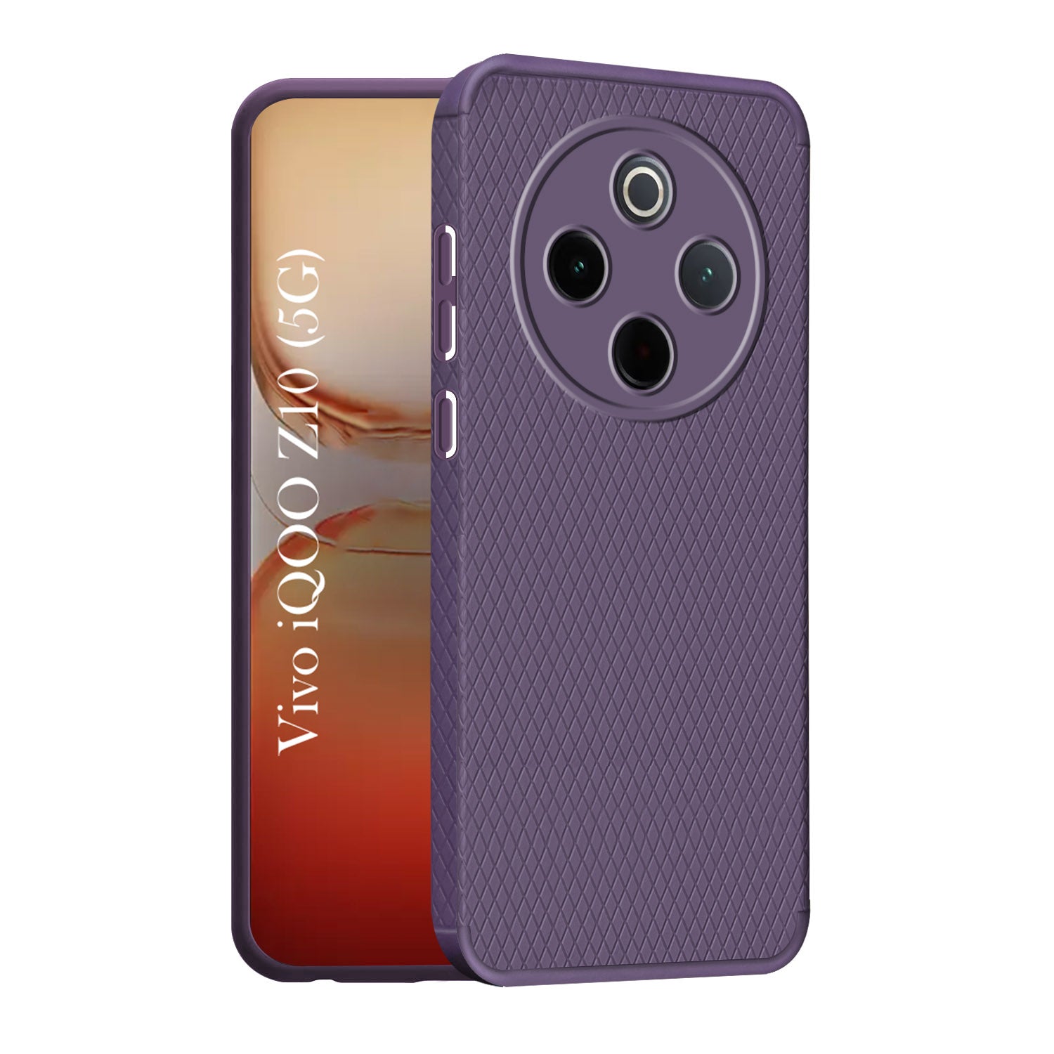 For Vivo iQOO Z10 Back Cover Case (Liquid Silicone | Side Grip | Camera Protection)