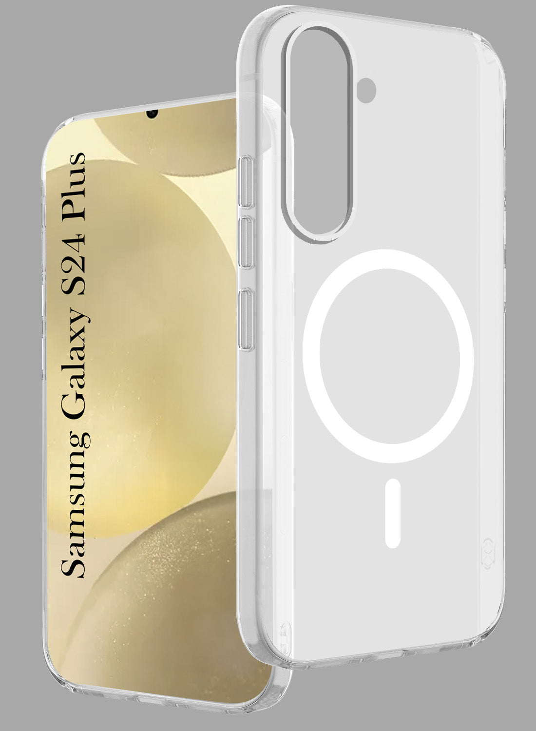 For Samsung Galaxy S24 Plus Back Cover Case Crystal (Frosted Matte Feel | MagSafe Compatible Wireless Charging)