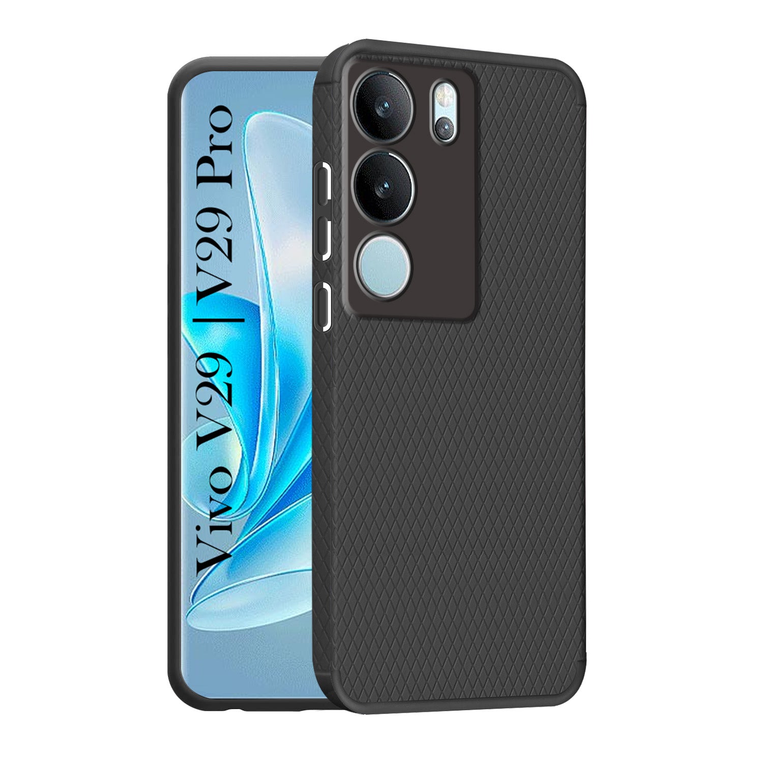 For Vivo V29 | Vivo V29 Pro 5G Back Cover Case (Liquid Silicone | Side Grip | Camera Protection)