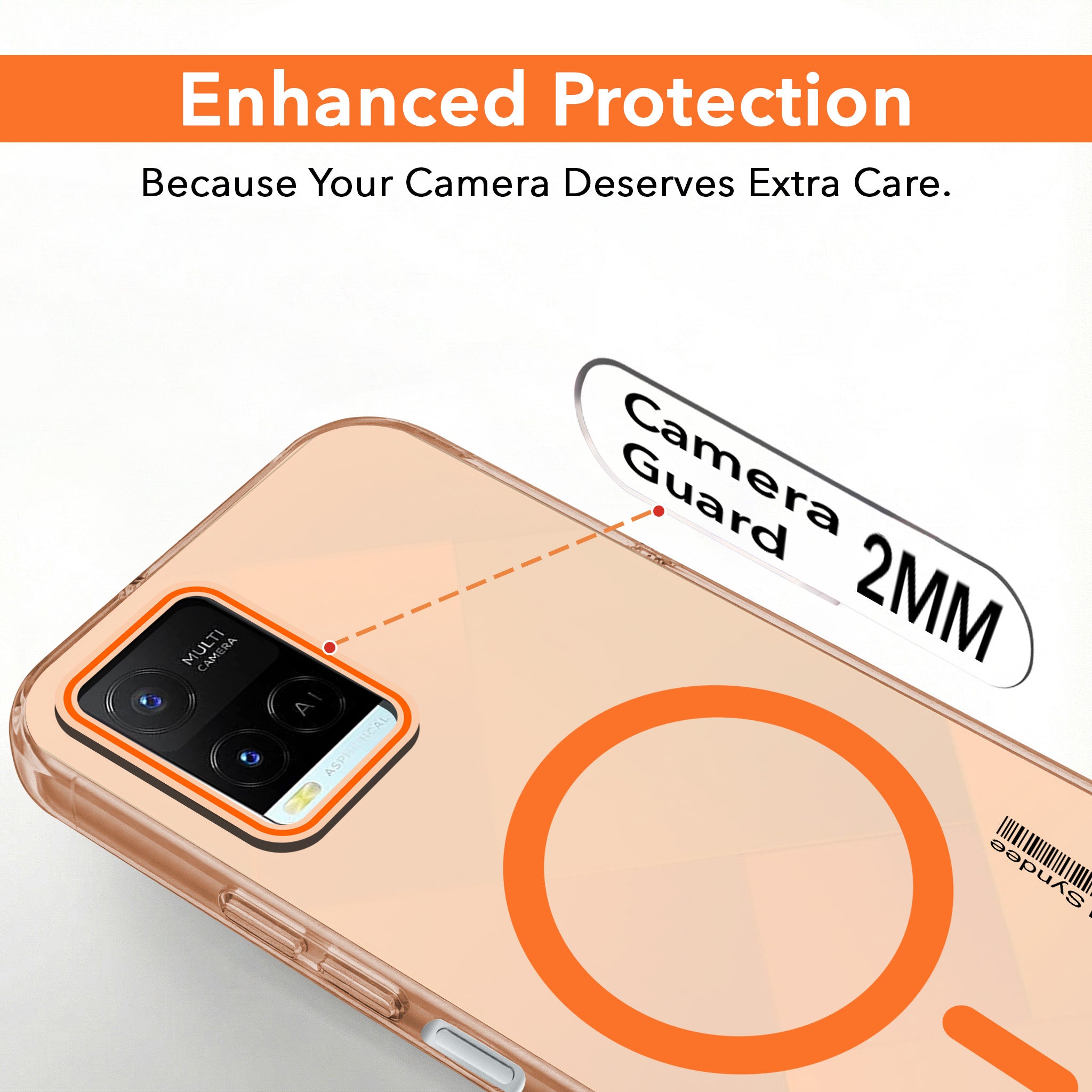 For Vivo Y21e | Vivo Y21A | Vivo Y32 Back Cover Case (Soft Touch | Camera Bump Protection | MagSafe Compatible | Matte Finish)