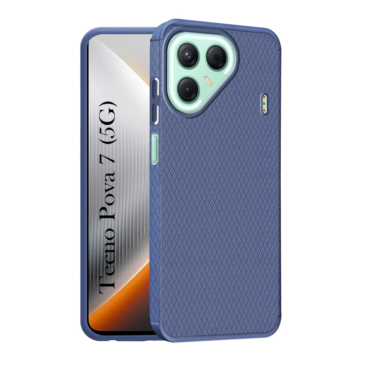 For Tecno Pova 7 5G Back Cover Case (Liquid Silicone | Side Grip | Camera Protection)