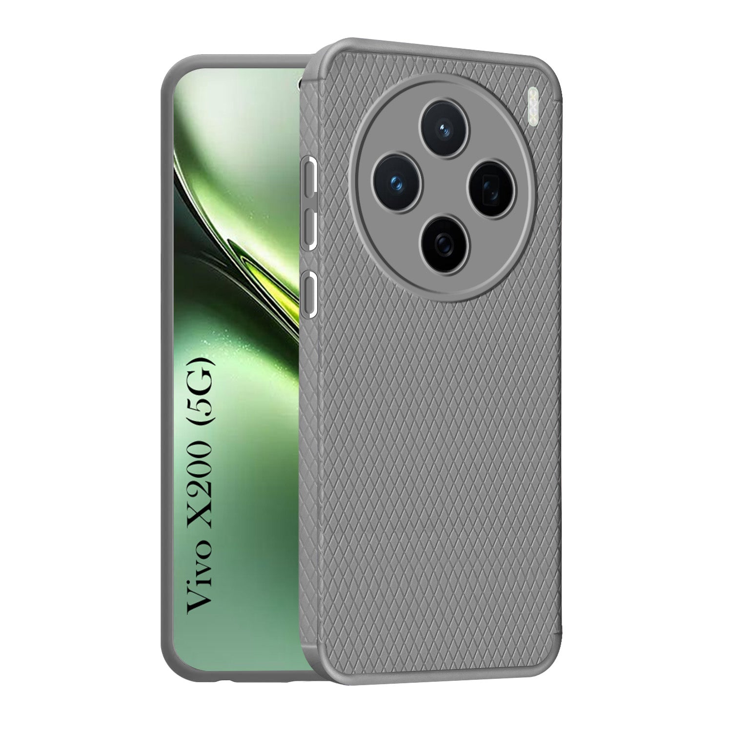 For Vivo X200 5G Back Cover Case (Liquid Silicone | Side Grip | Camera Protection)