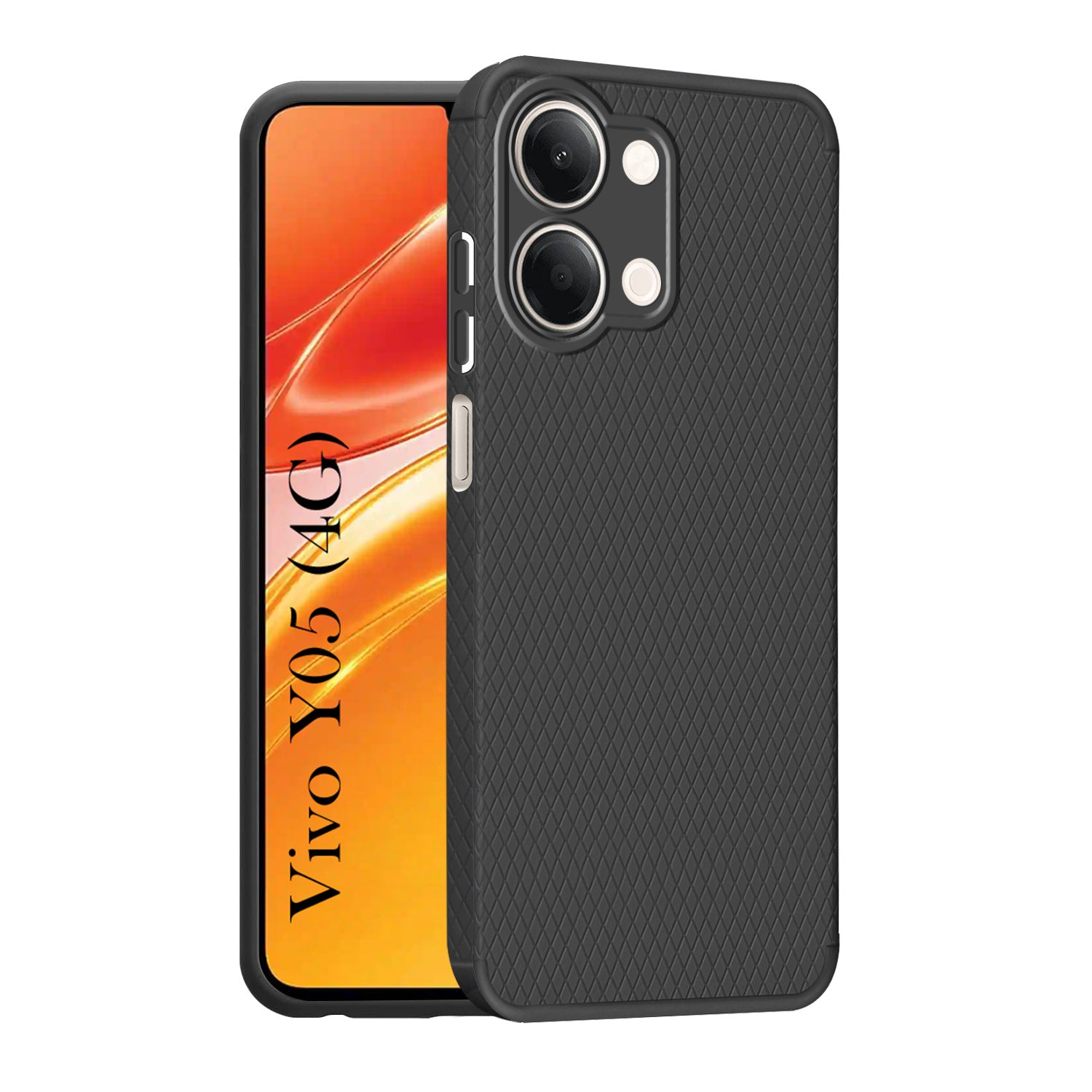 For Vivo Y05 4G Back Cover Case Liquid Silicone (Camera Protection | Side Grip Texture | Soft and Flexible)