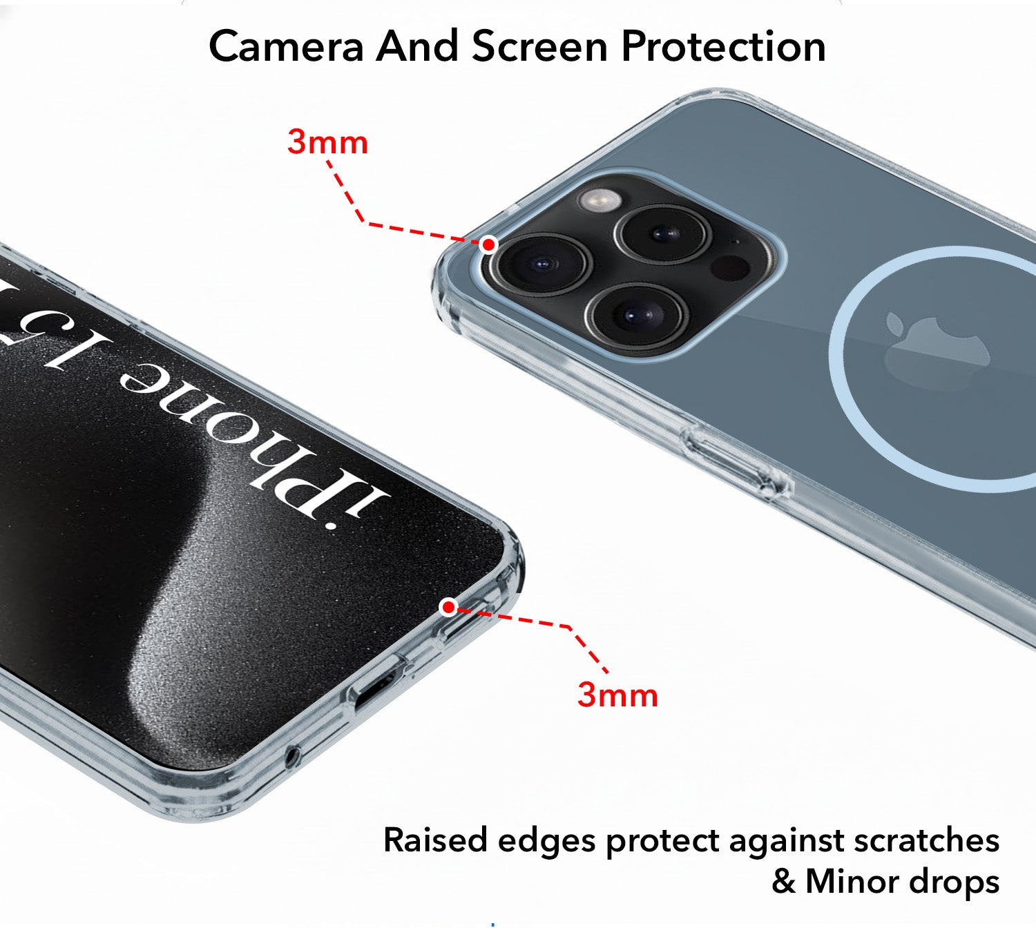 For Apple iPhone 15 Pro Back Cover Case Silicone (Slim Paper Thin | Camera Protection Bump | Minimalist Professional | Soft Flexible)